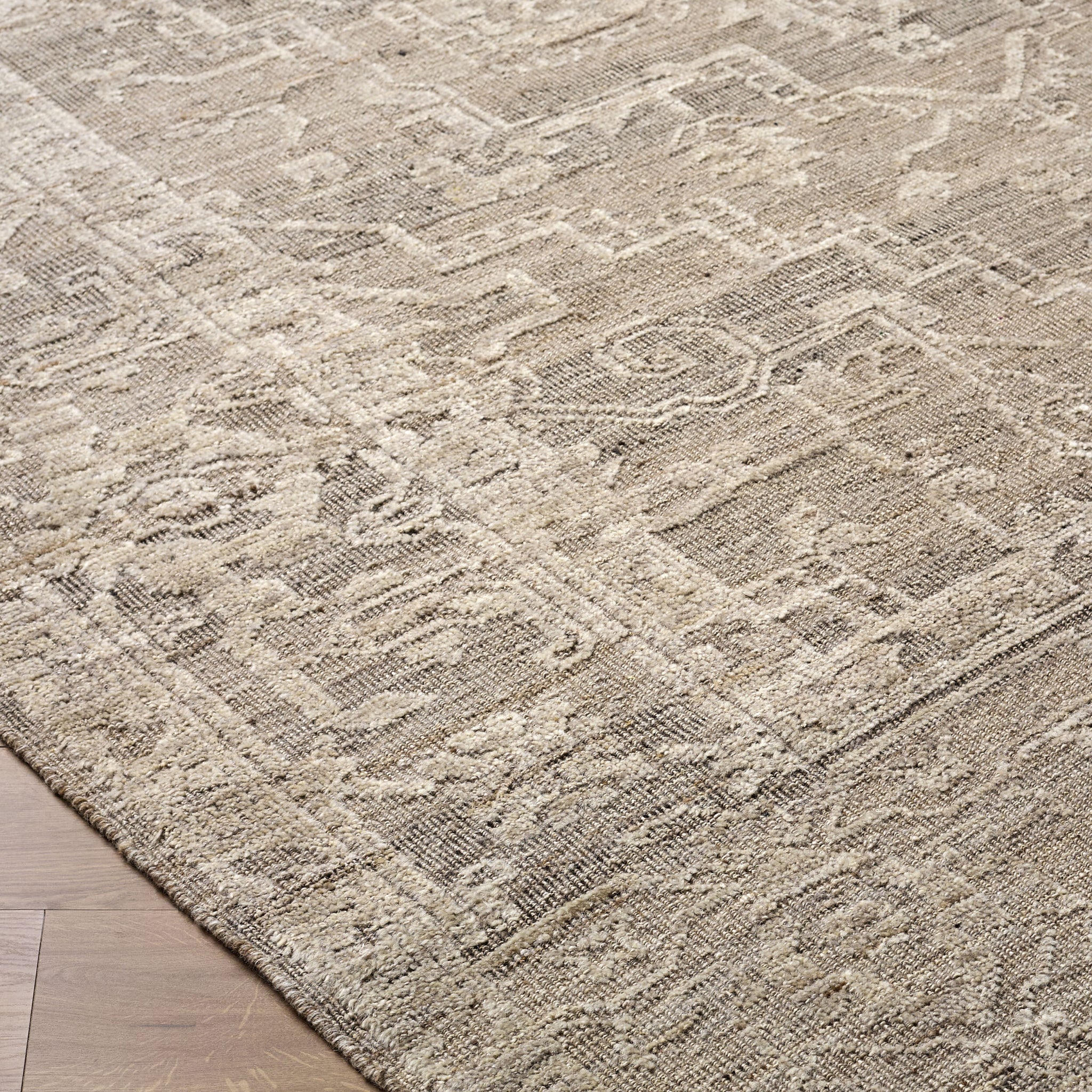 Iowa Wool Rug in Cream-2