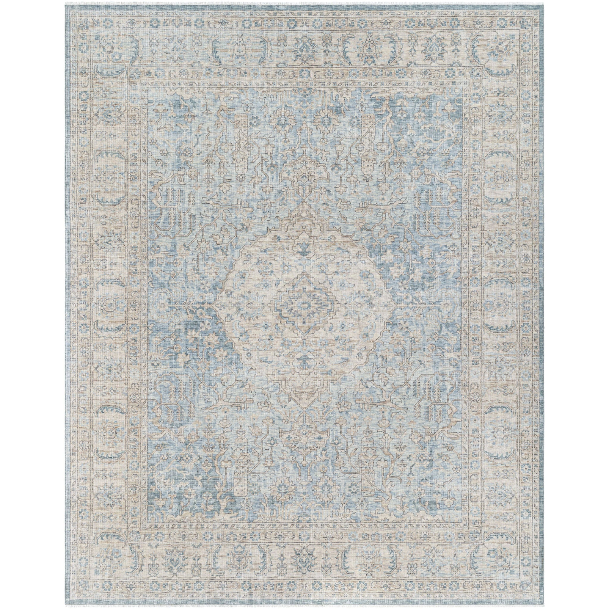 Once Upon a Time Wool Rug in Light Gray-1
