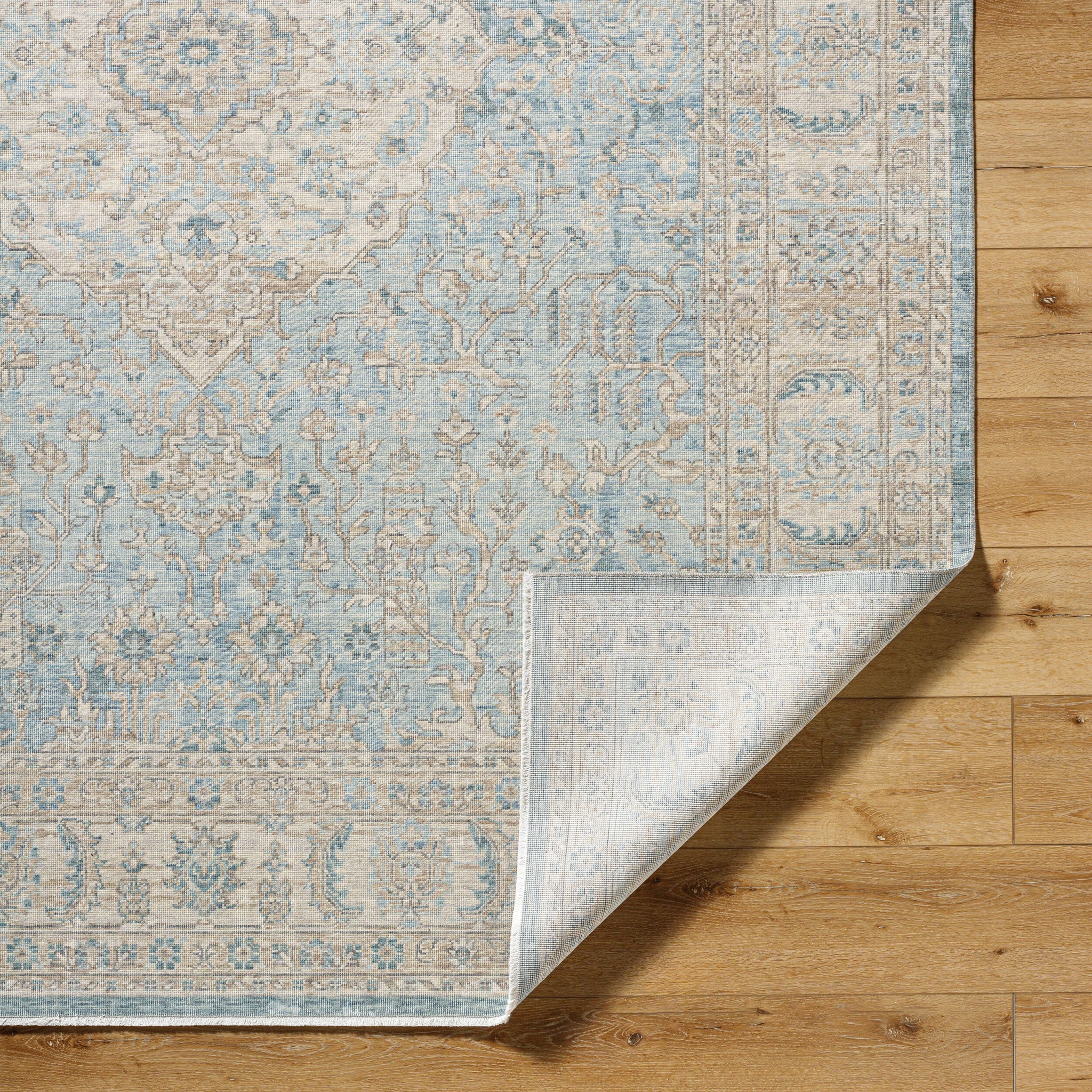 Once Upon a Time Wool Rug in Light Gray-4