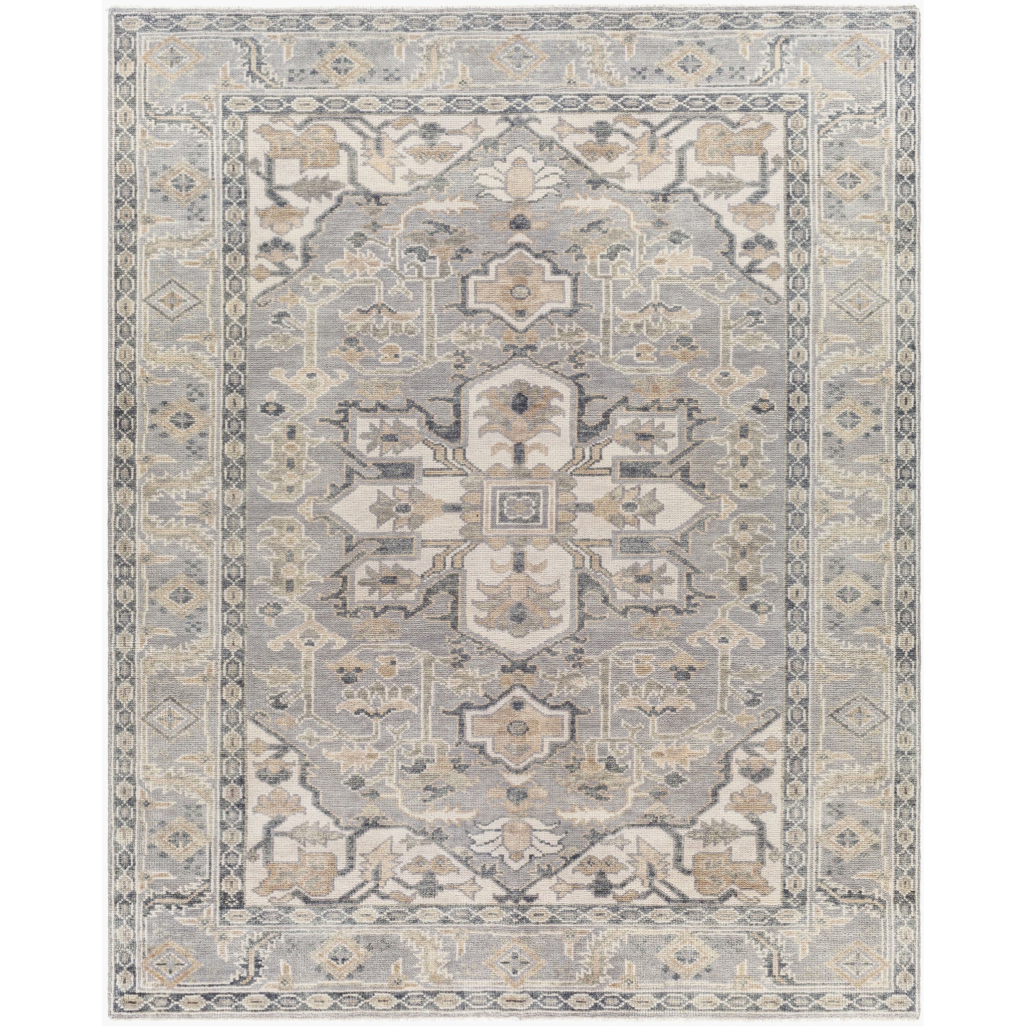 Palais Wool Rug in Medium Gray-1