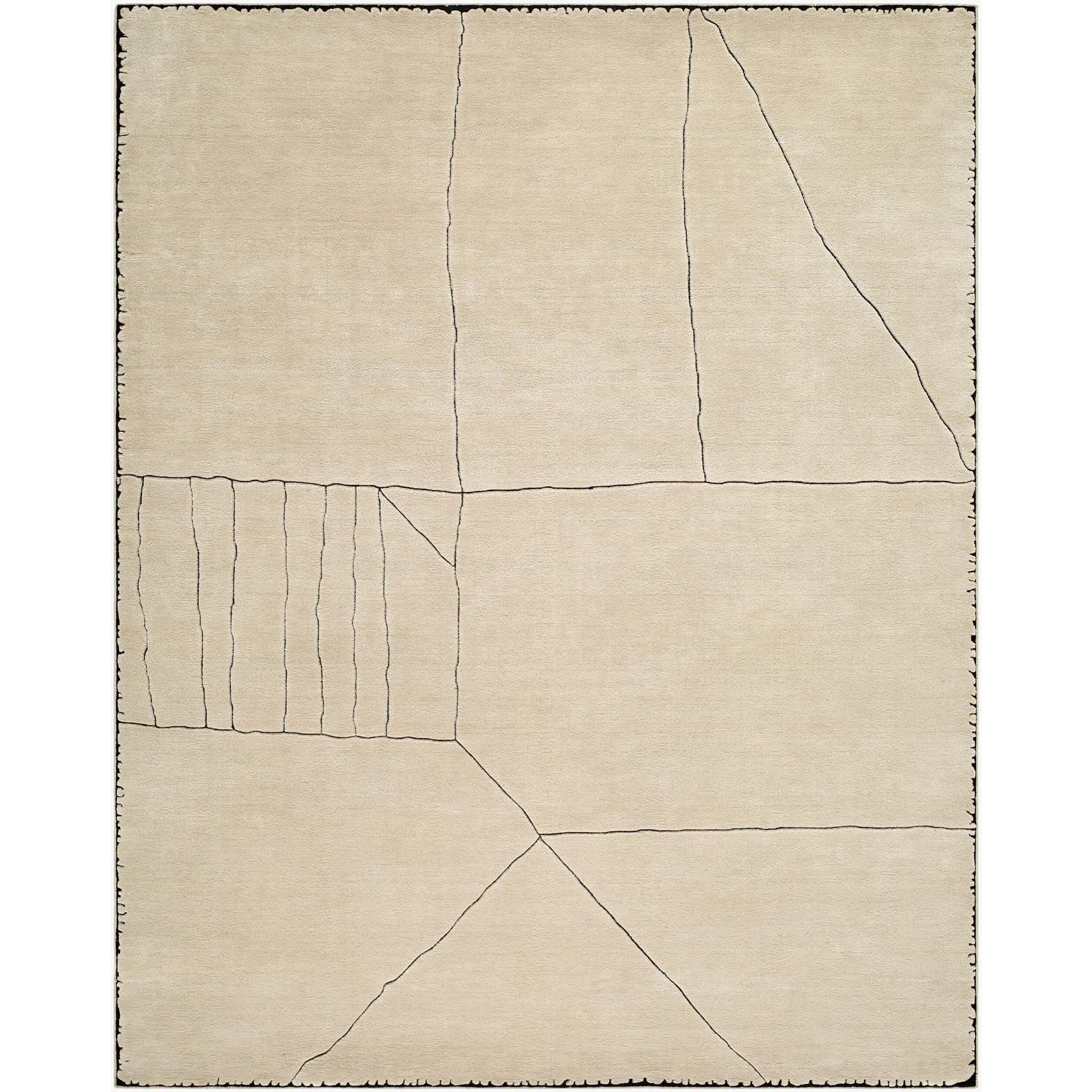 Prive Wool Rug in Ivory-2