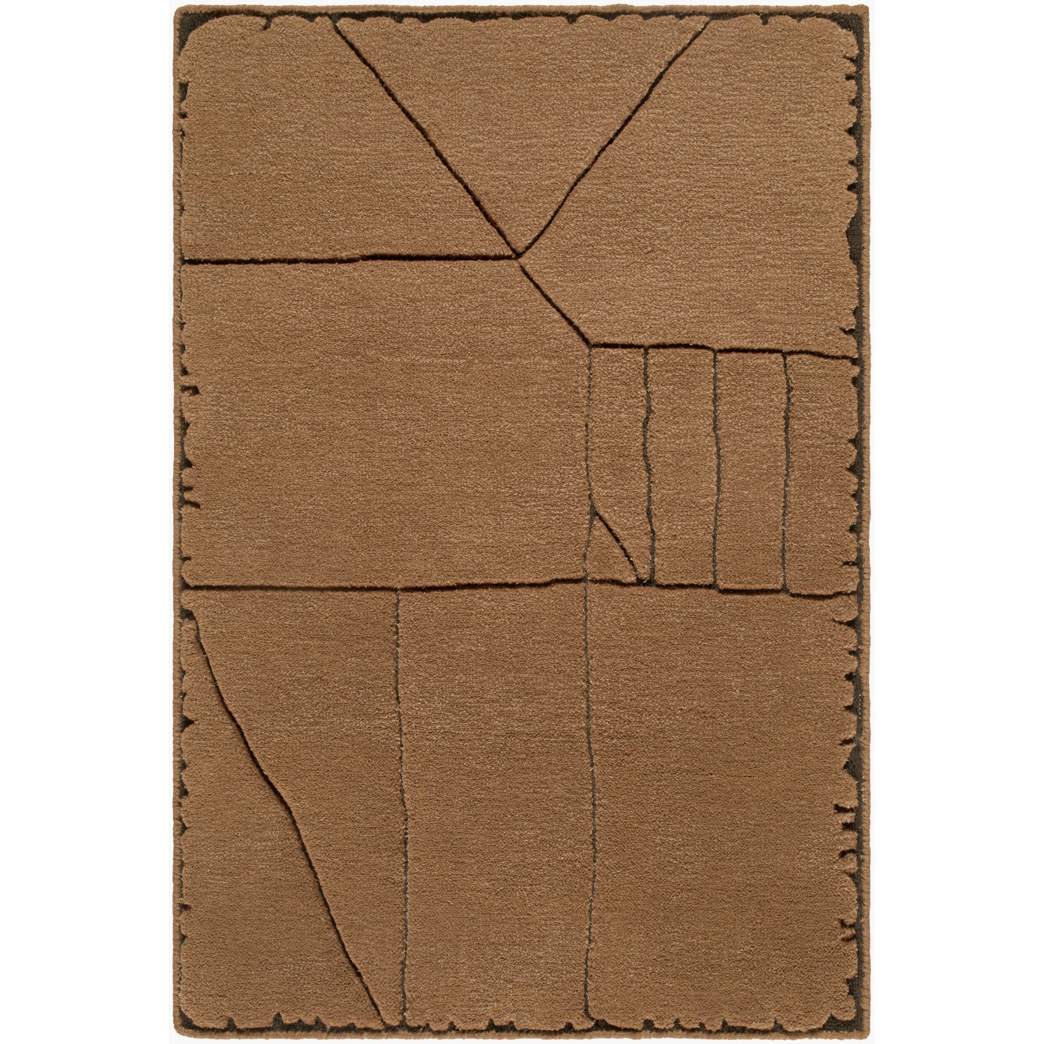 Prive Wool Rug in Taupe-1