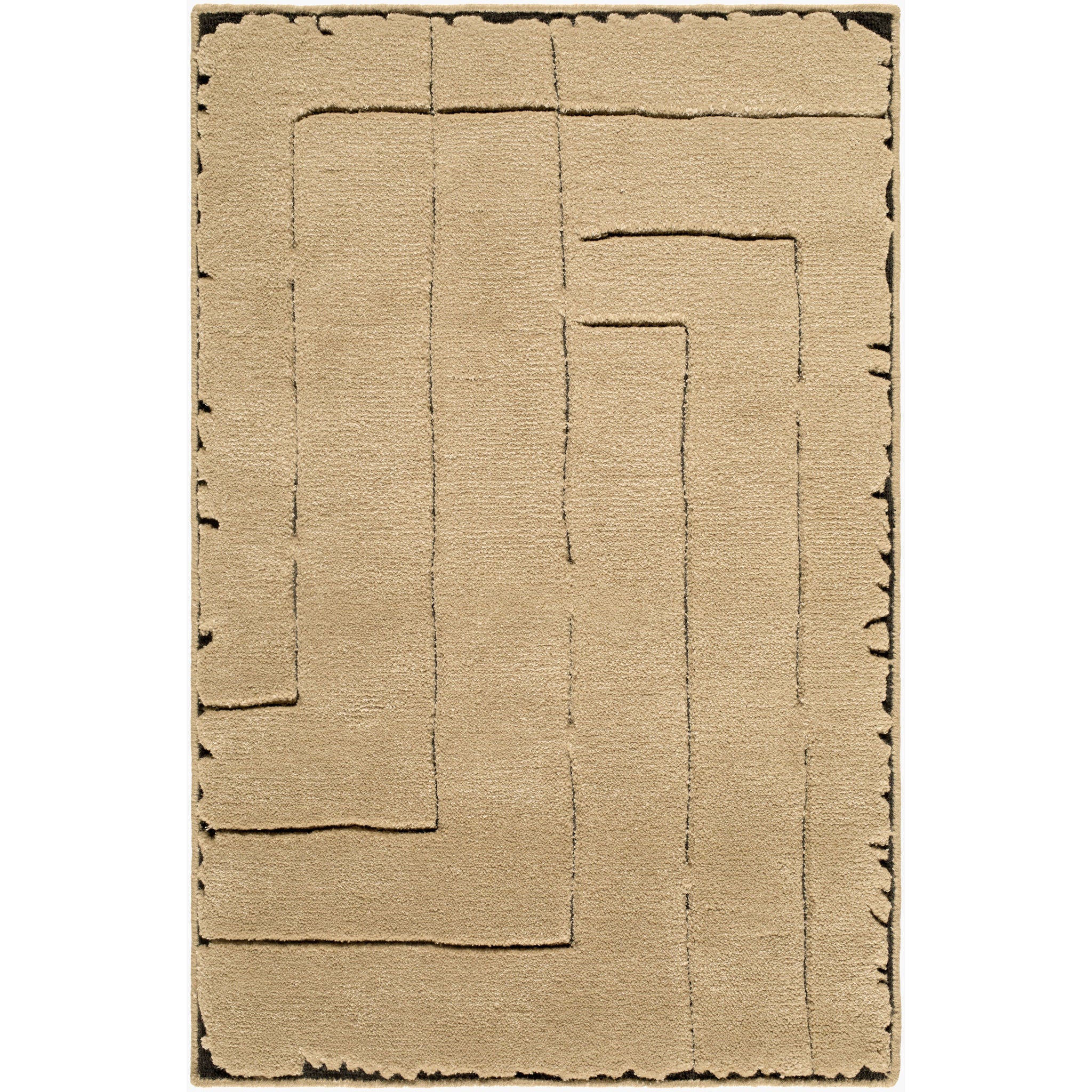 Prive Wool Rug in Sandstone-1