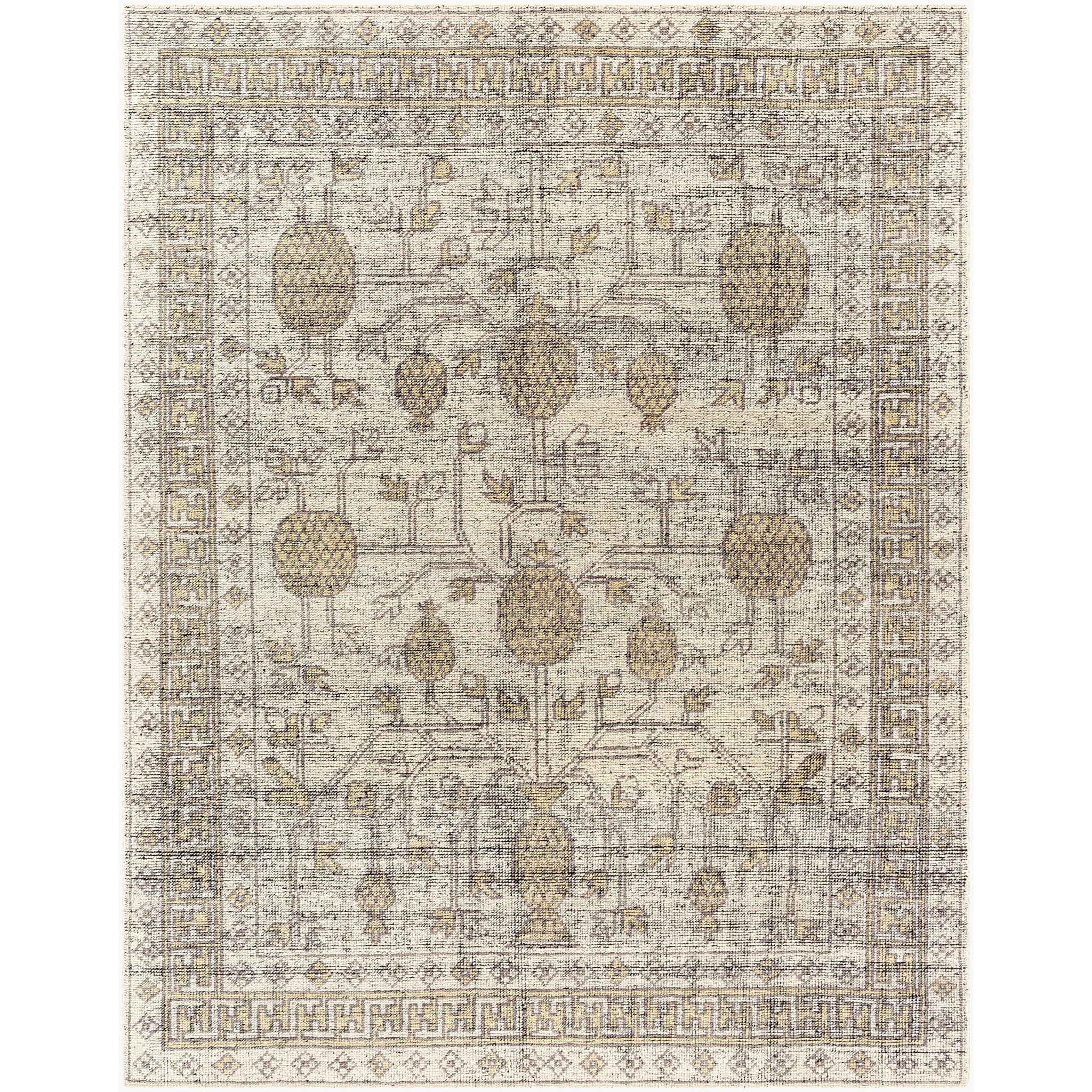Tulu Wool Rug in Pewter-1
