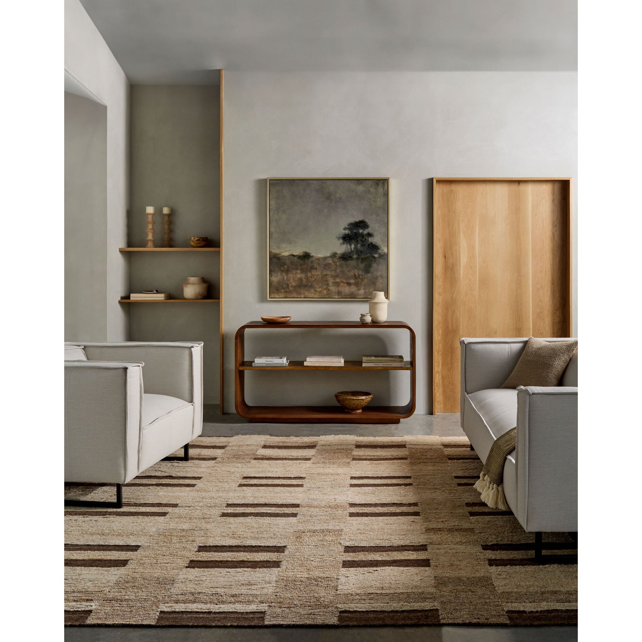 Folklore Wool Rug in Taupe-2