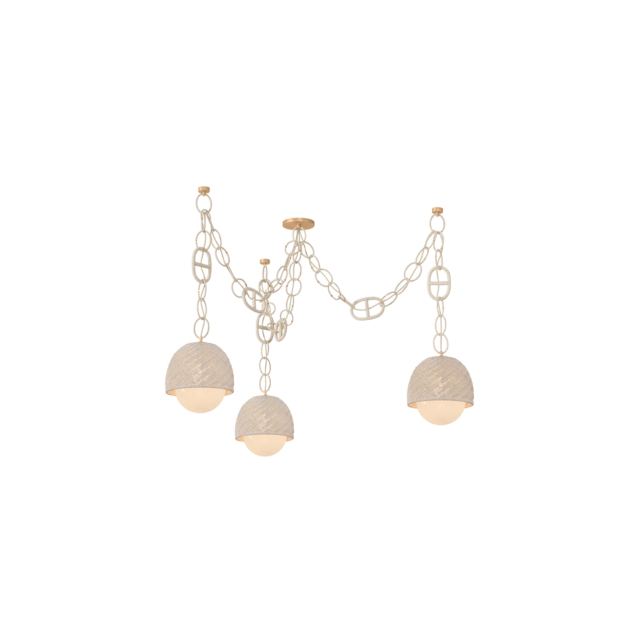 Piasu Chandelier by Noz Nozawa for Corbett-1