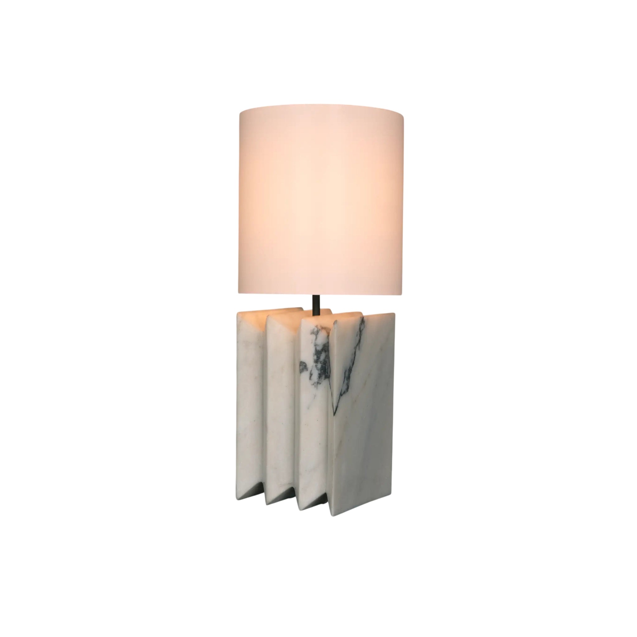 Jman Lamp with Silk Shade-1