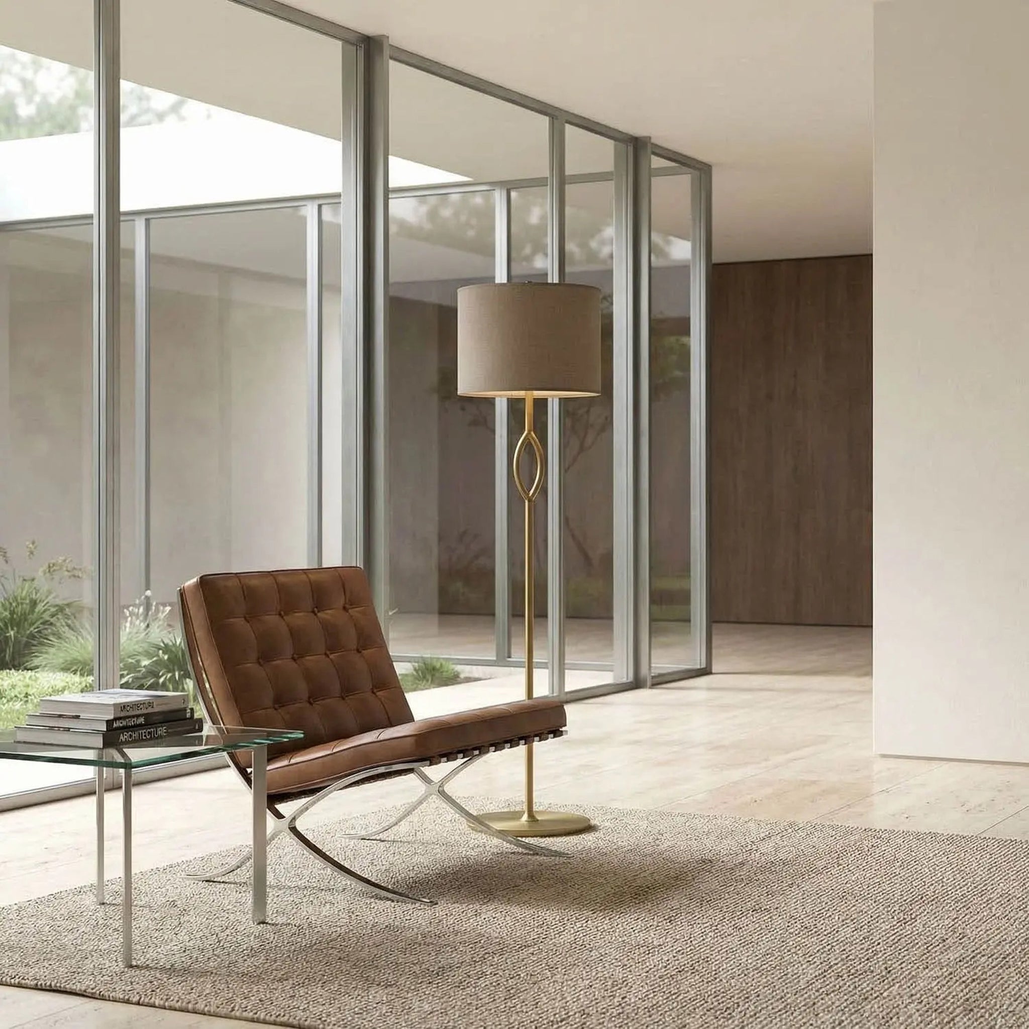 Ridge Floor Lamp with Shade-2