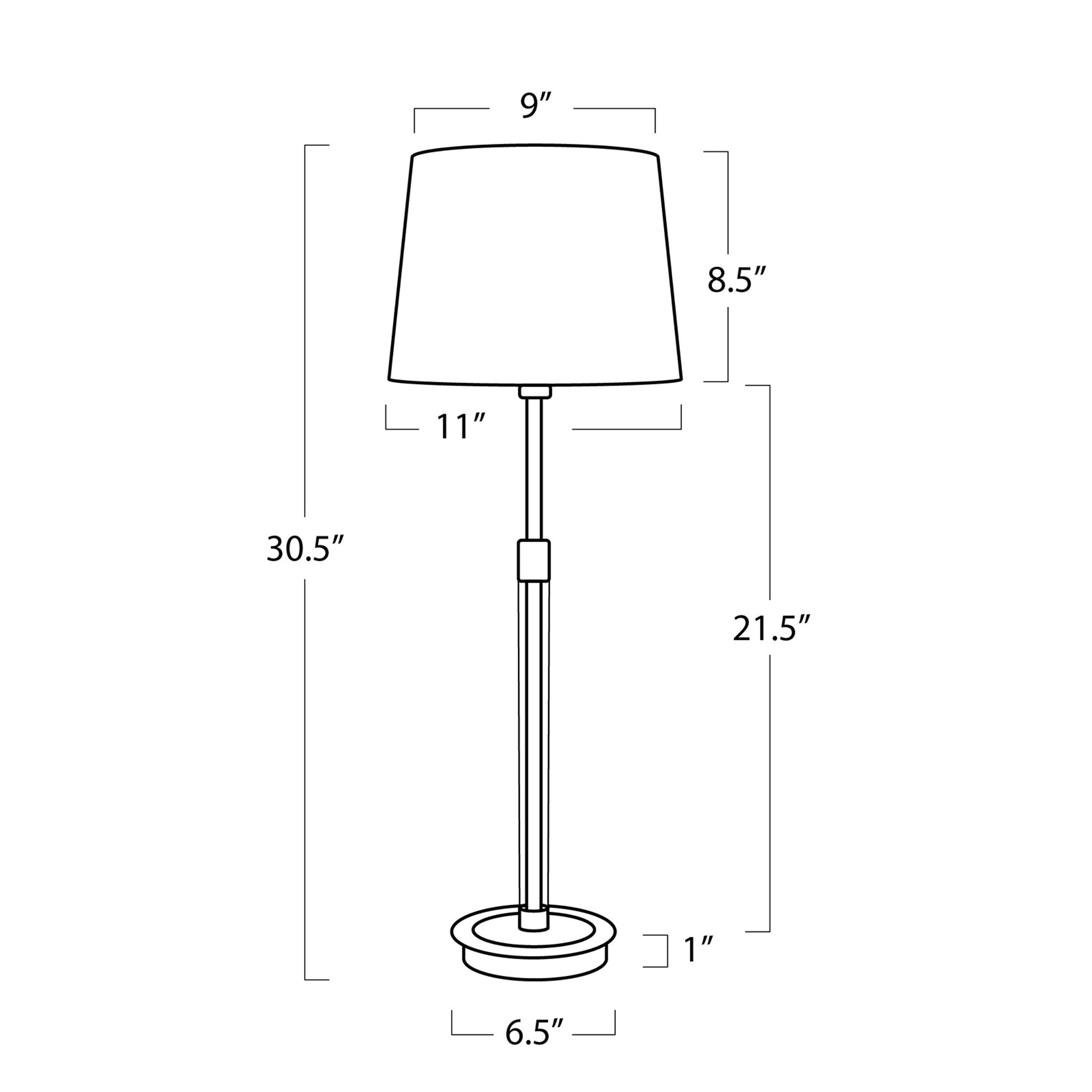 Auburn Crystal Buffet Lamp-6