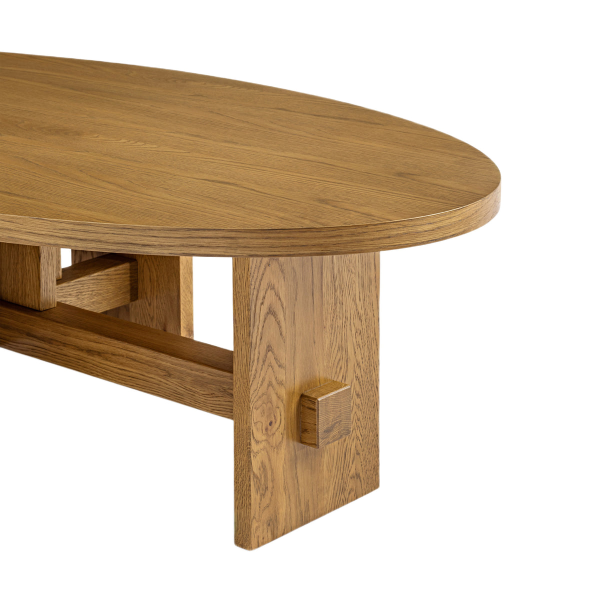 Saoirse Oval Coffee Table in Natural-3