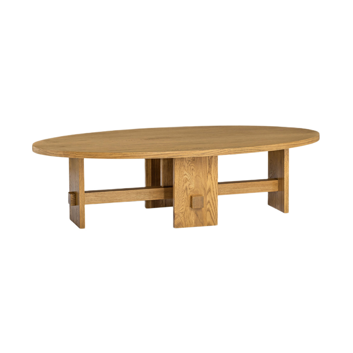 Saoirse Oval Coffee Table in Natural-4
