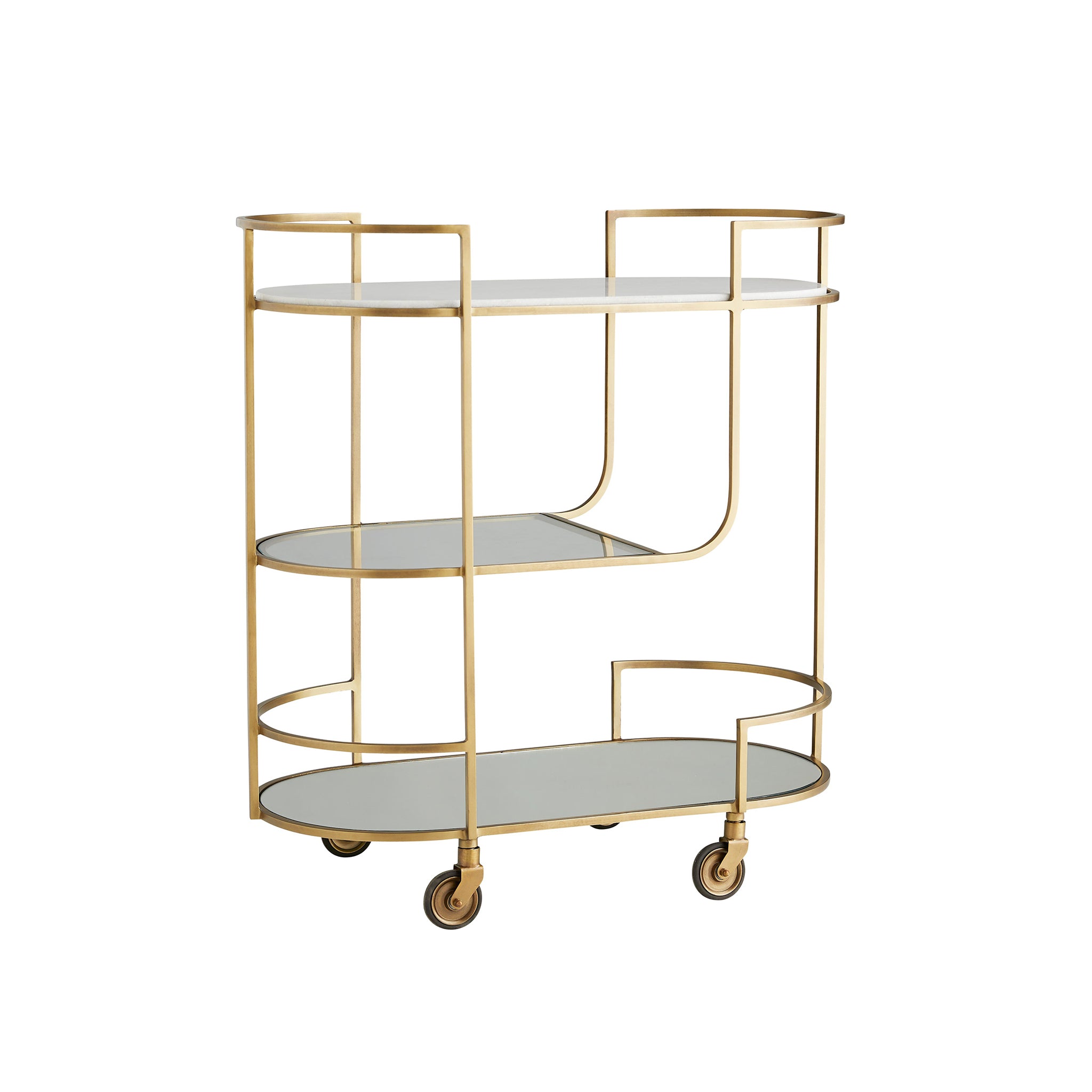 The first image of the Trainor Bar Cart