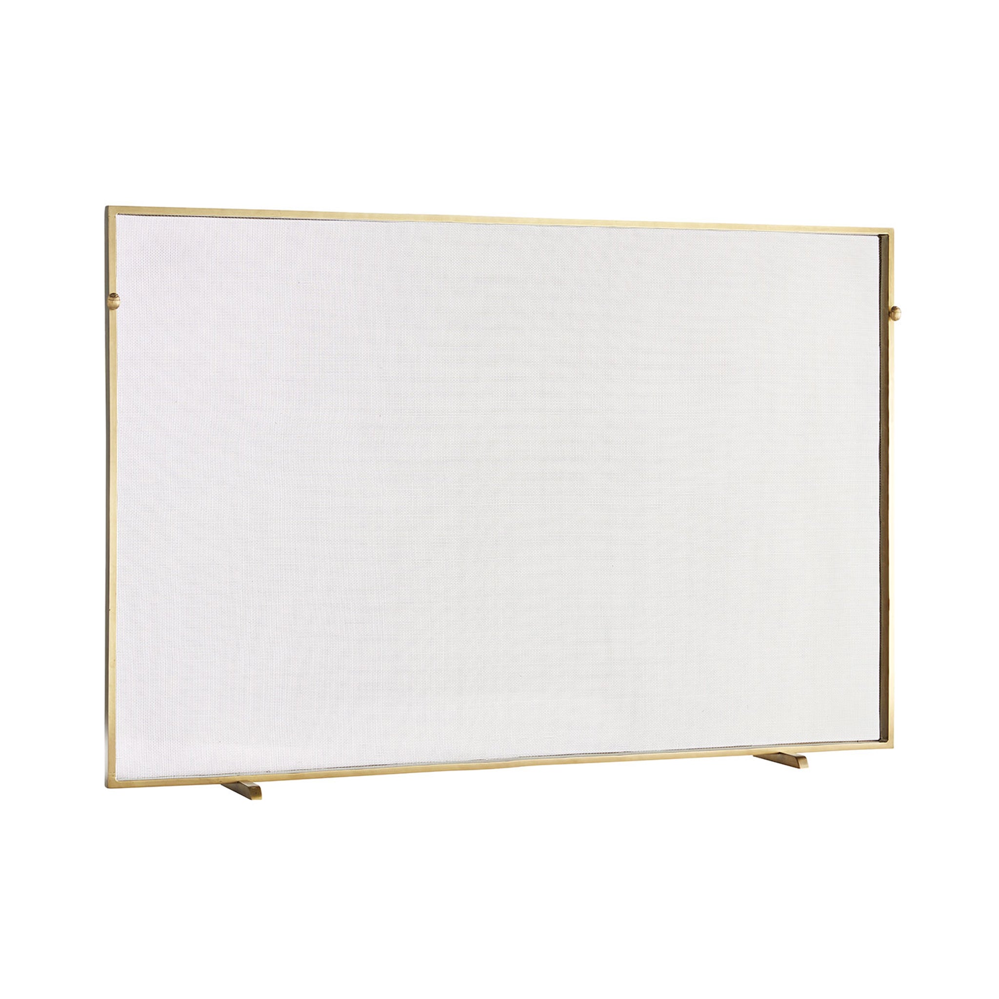 The first image of the Gita Fireplace Screen in Antique Brass