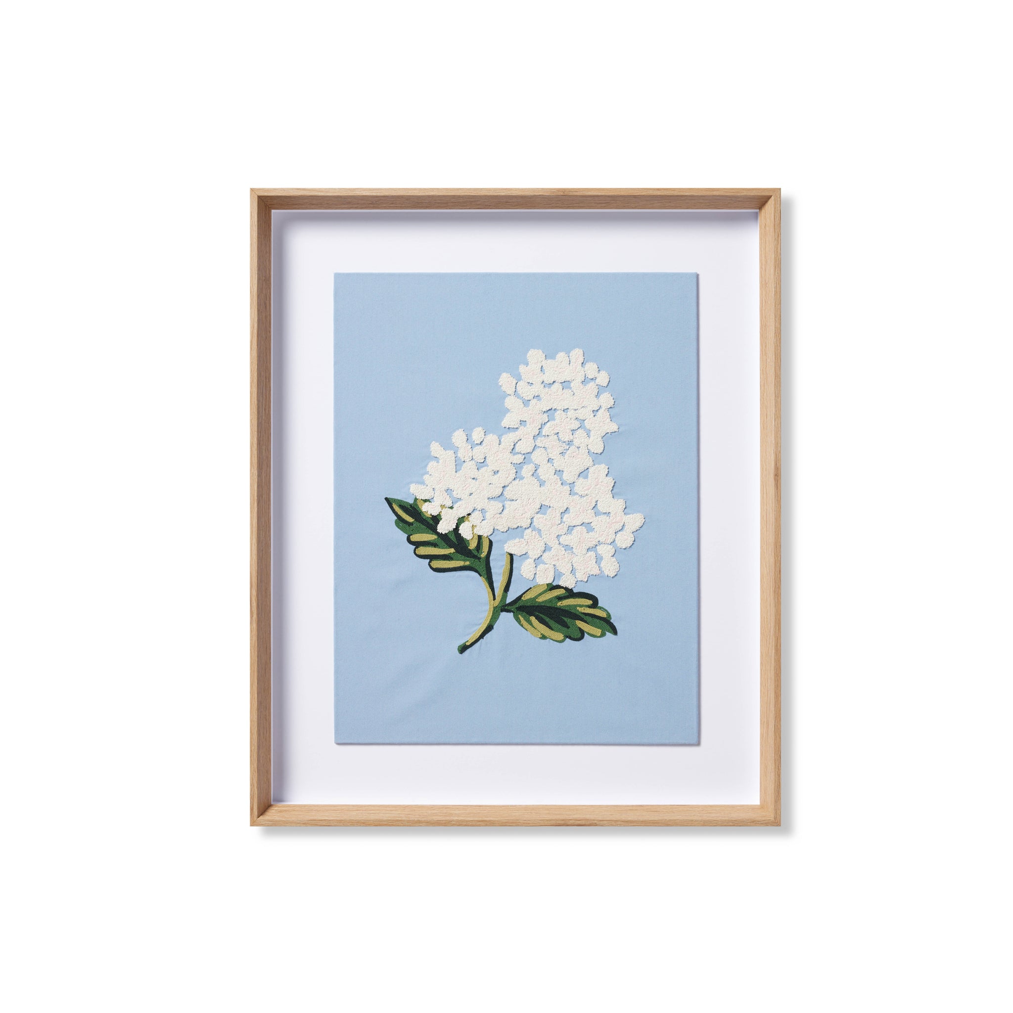 Rifle Paper Co. x Loloi Hydrangea Wall Art in Blue-Cream-1