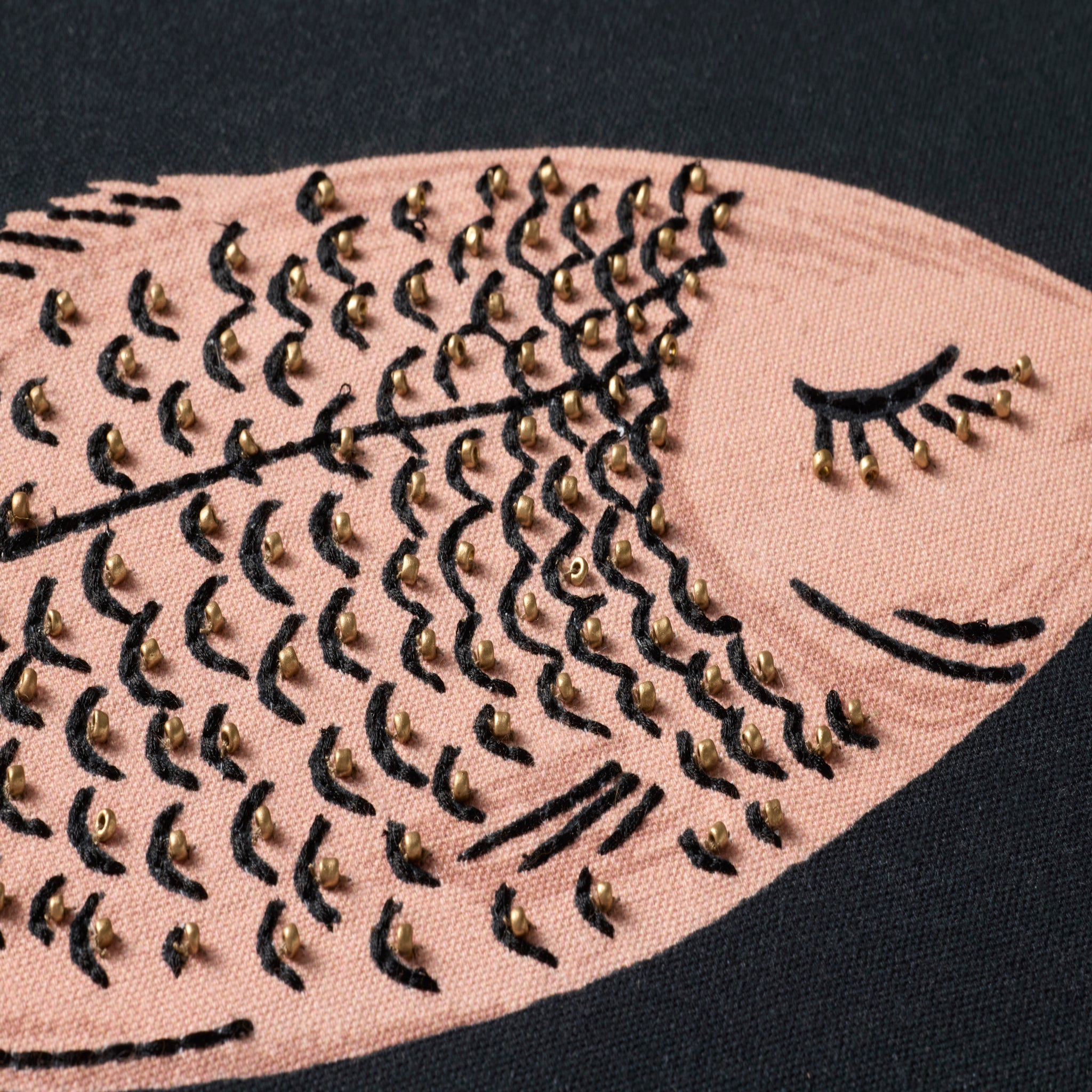 Rifle Paper Co. x Loloi It's Fishy Wall Art in Black-Pink-3