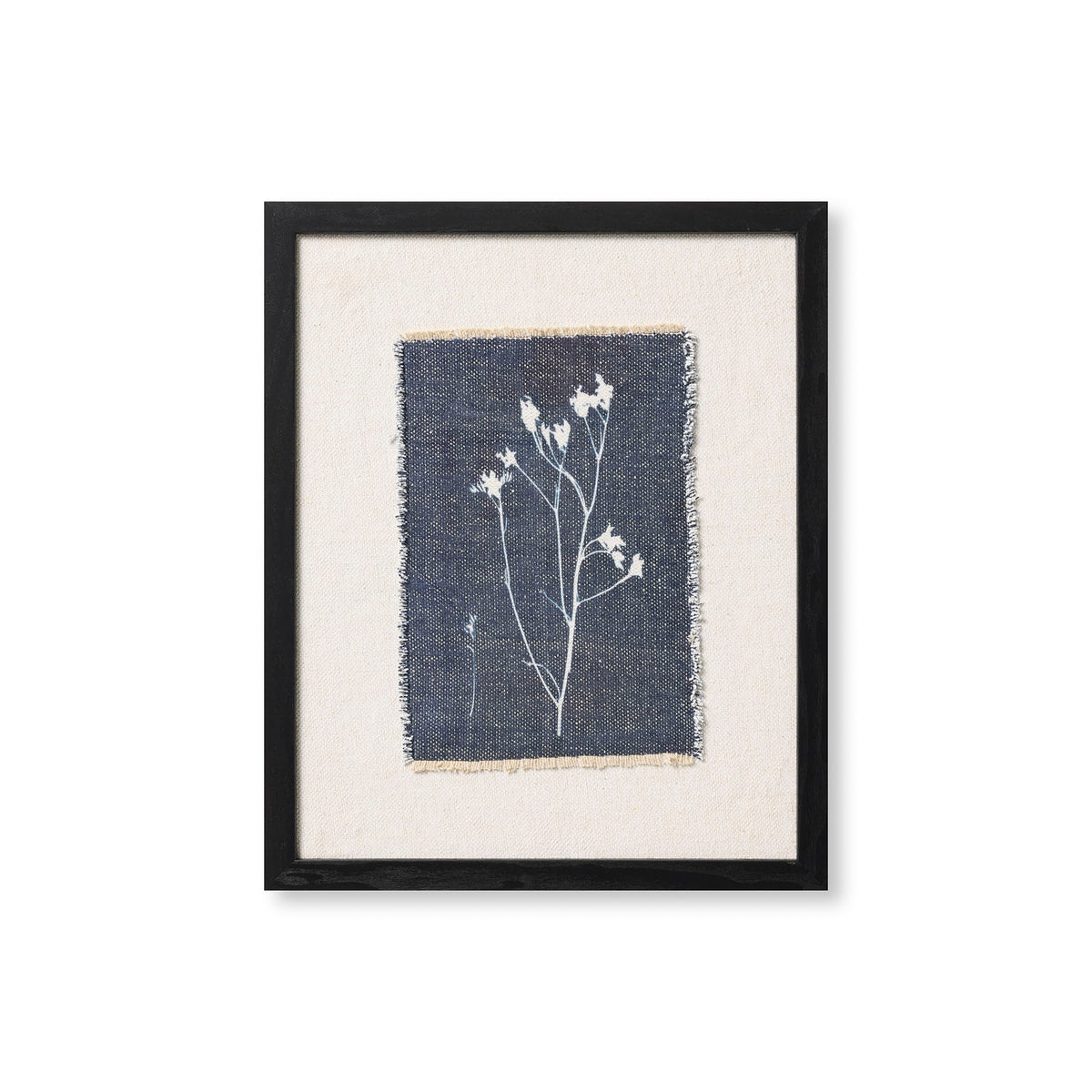 Amber Lewis x Loloi Cruz Wall Art in Blue/Ivory-1
