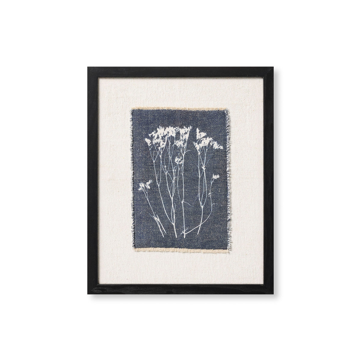 Amber Lewis x Loloi Fernando Wall Art in Blue/Ivory-1
