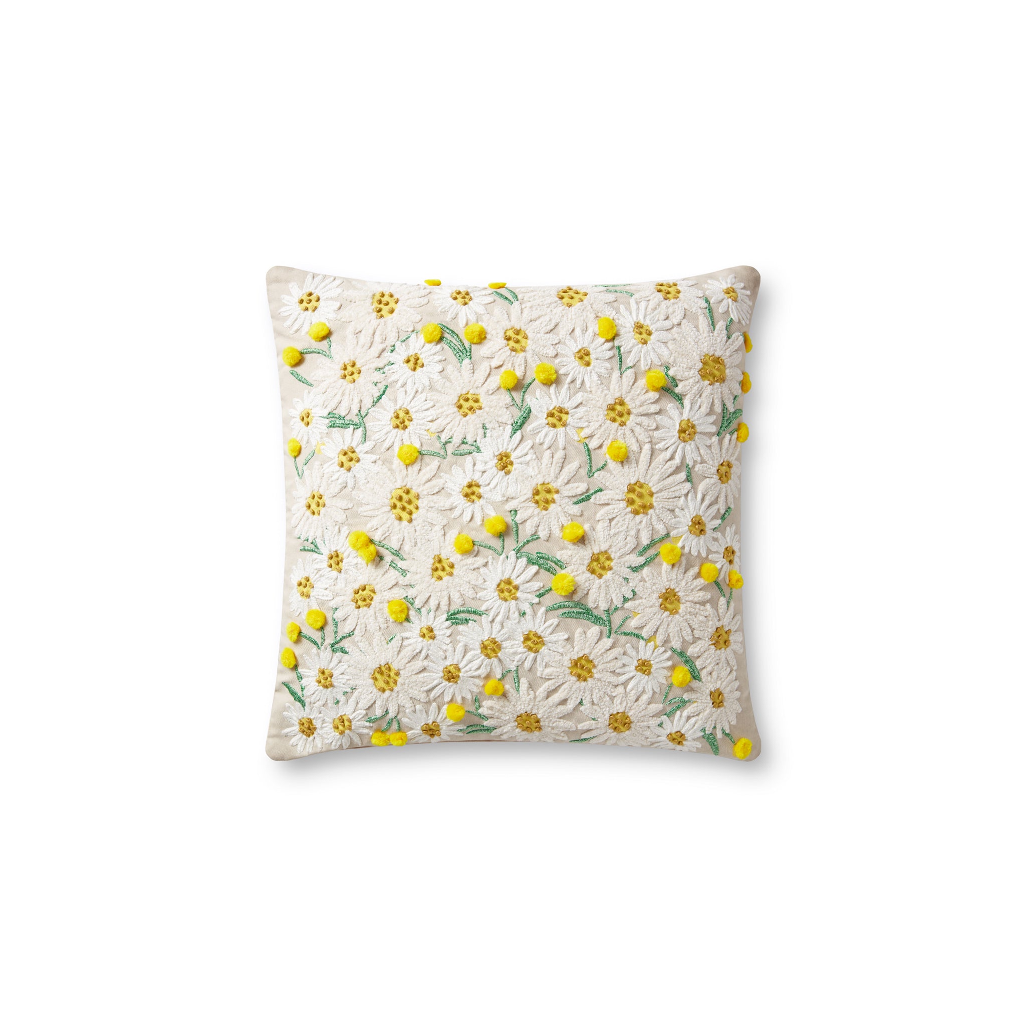 Rifle Paper Co. x Loloi Daisies Pillow in Beige-1