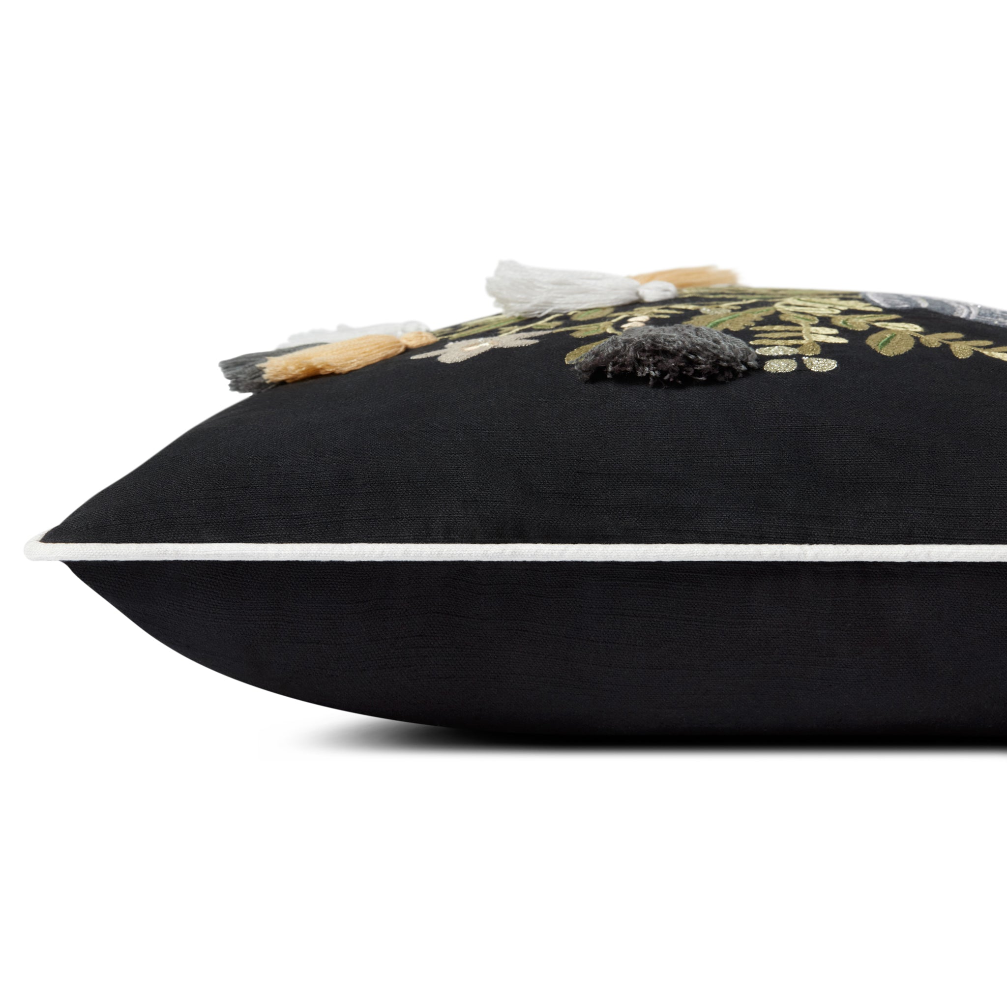 Rifle Paper Co. x Loloi Pillow in Black-3