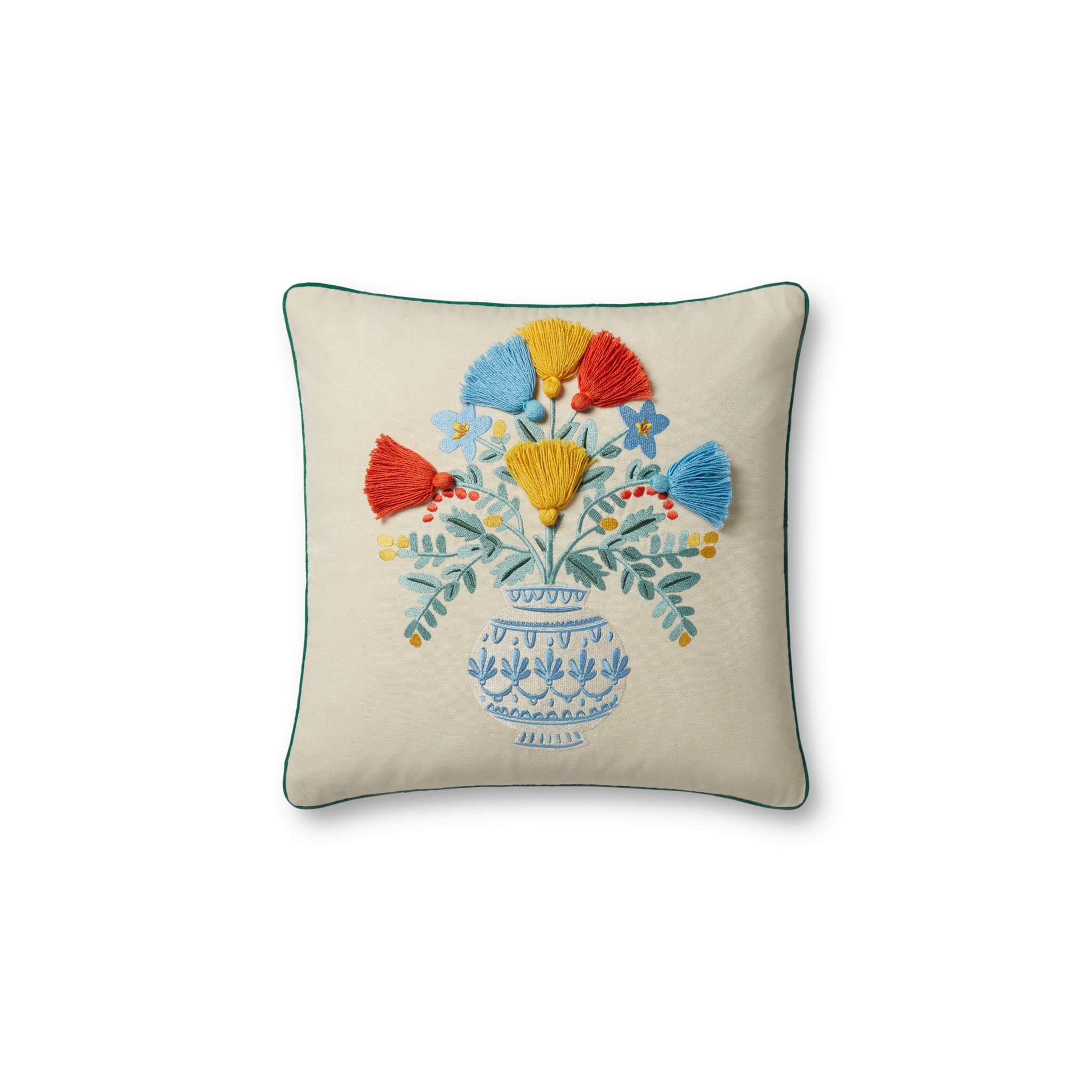 Rifle Paper Co. x Loloi Pillow in Ivory-1