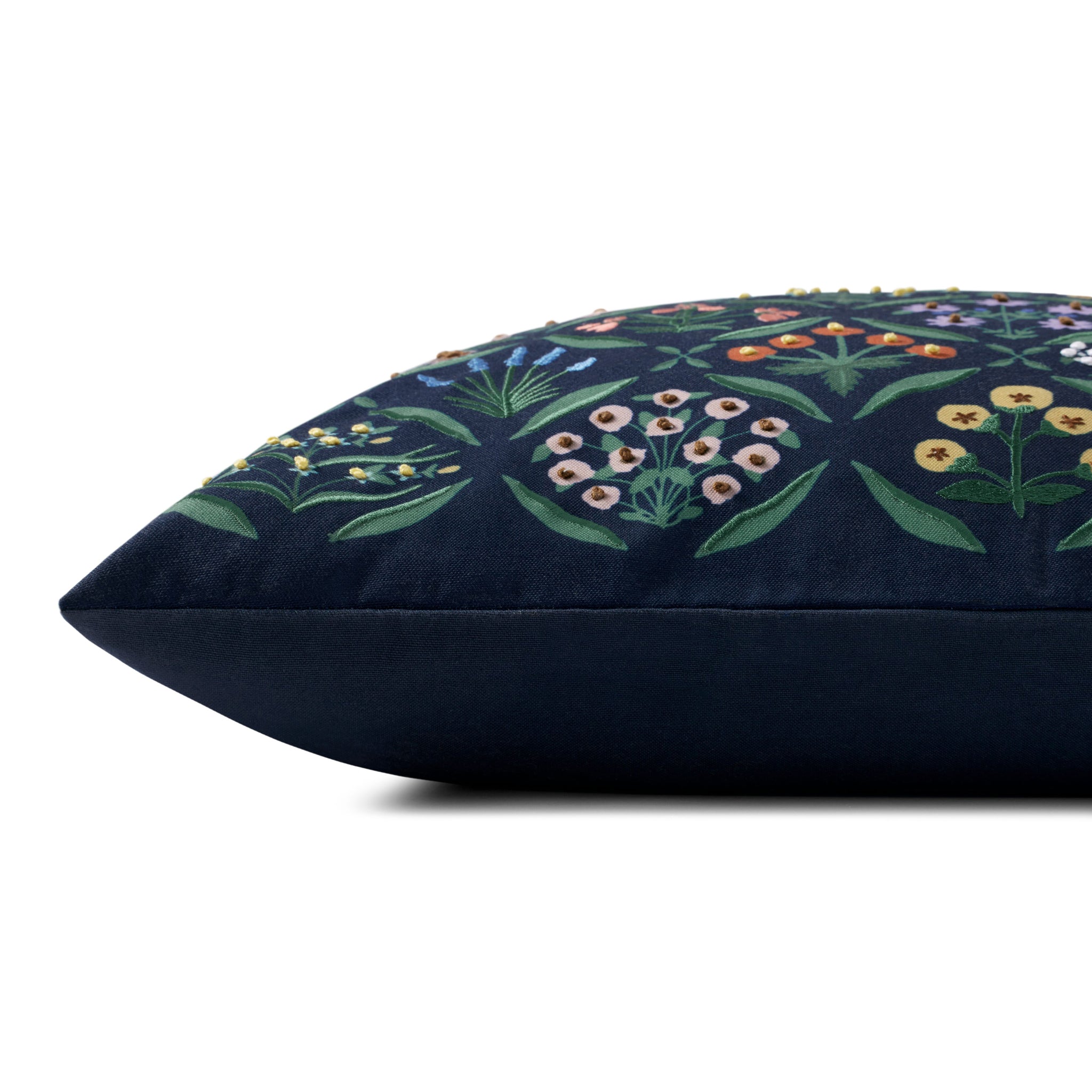 Rifle Paper Co. x Loloi Estee Pillow in Navy-Multi-2