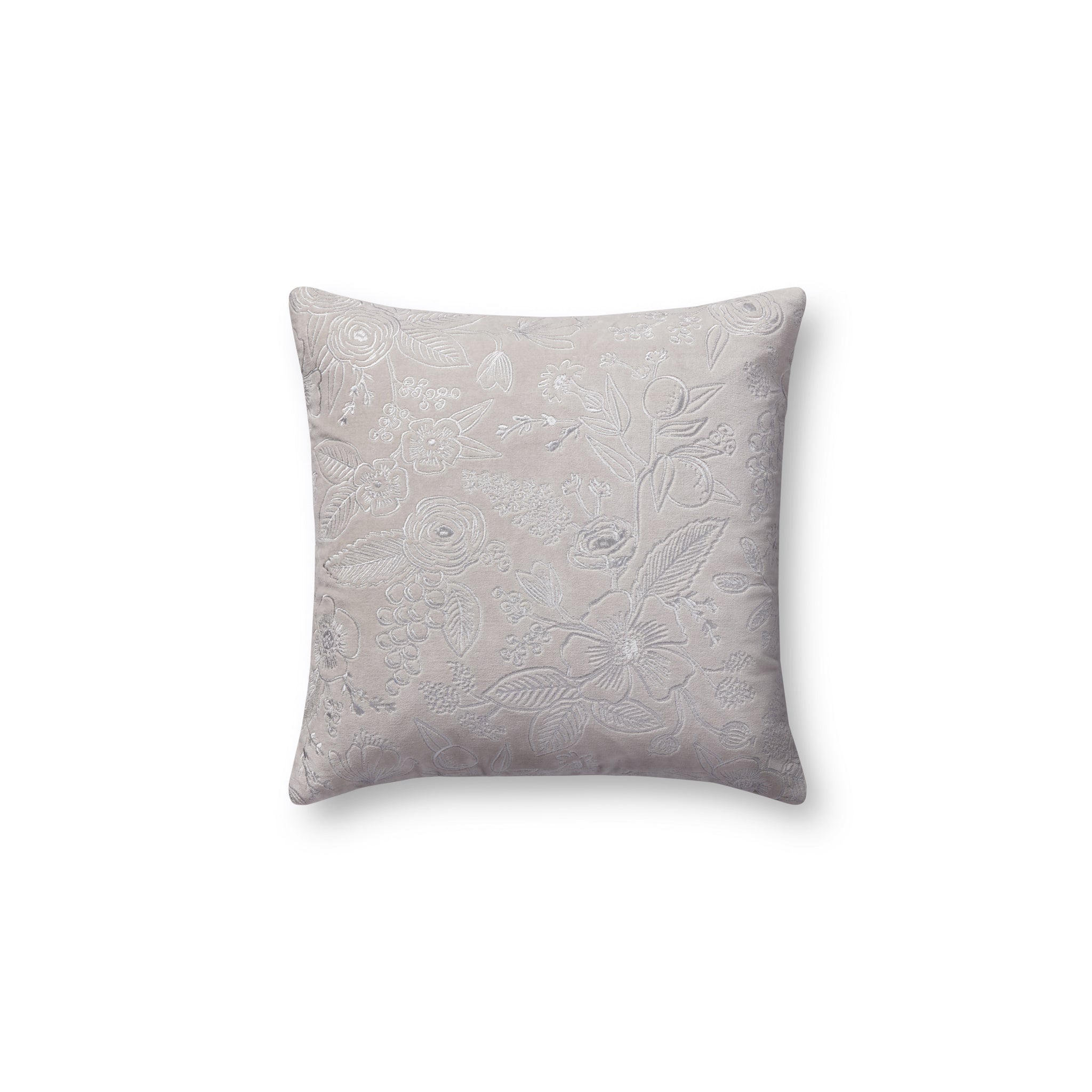 Rifle Paper Co. x Loloi Collette Pillow in Grey-1