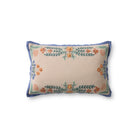 Rifle Paper Co. x Loloi Willow Border Pillow in Ivory-Multi-1