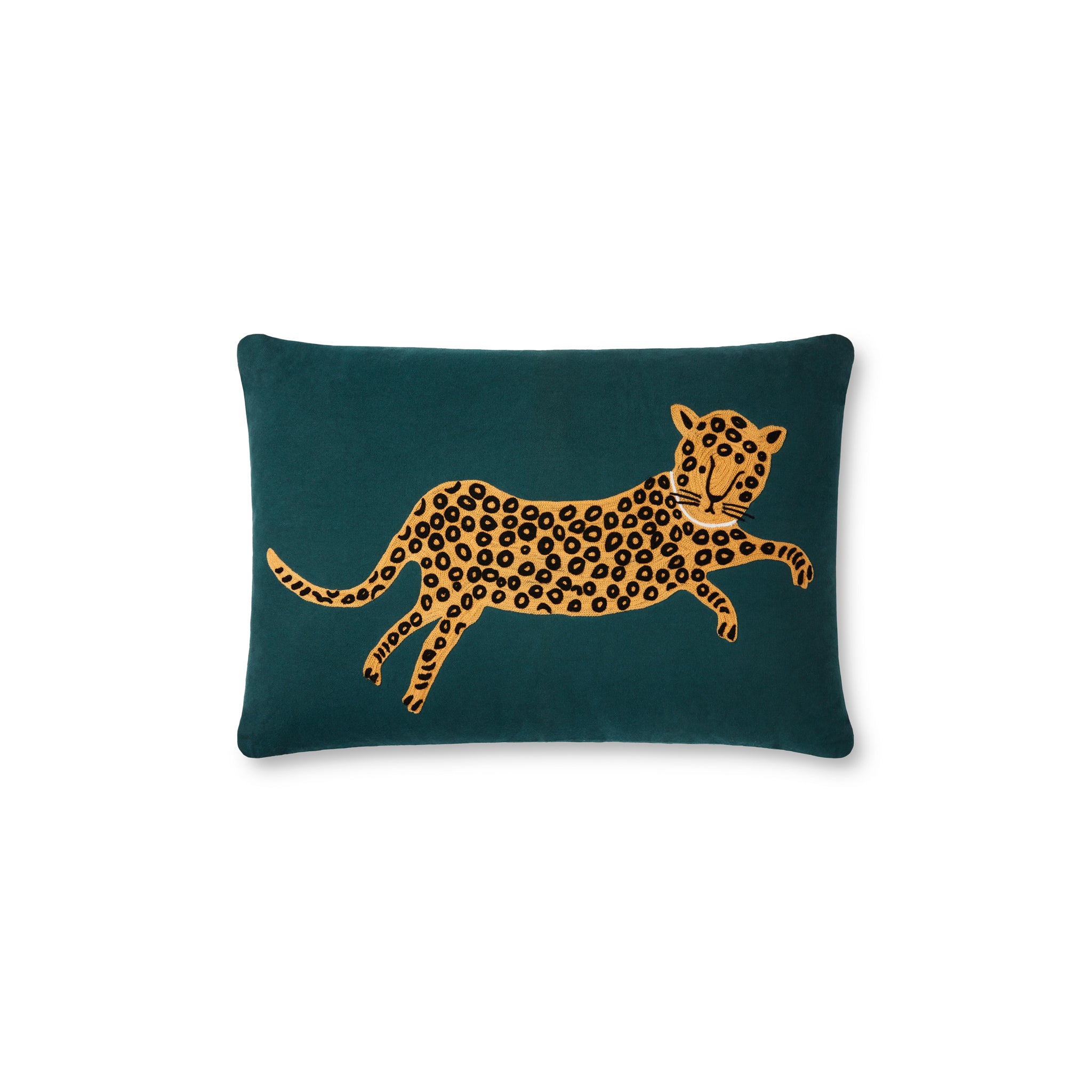 Rifle Paper Co. x Loloi Pillow in Teal-Gold-1
