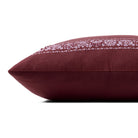 Rifle Paper Co. x Loloi Estee Border Pillow in Burgundy-2