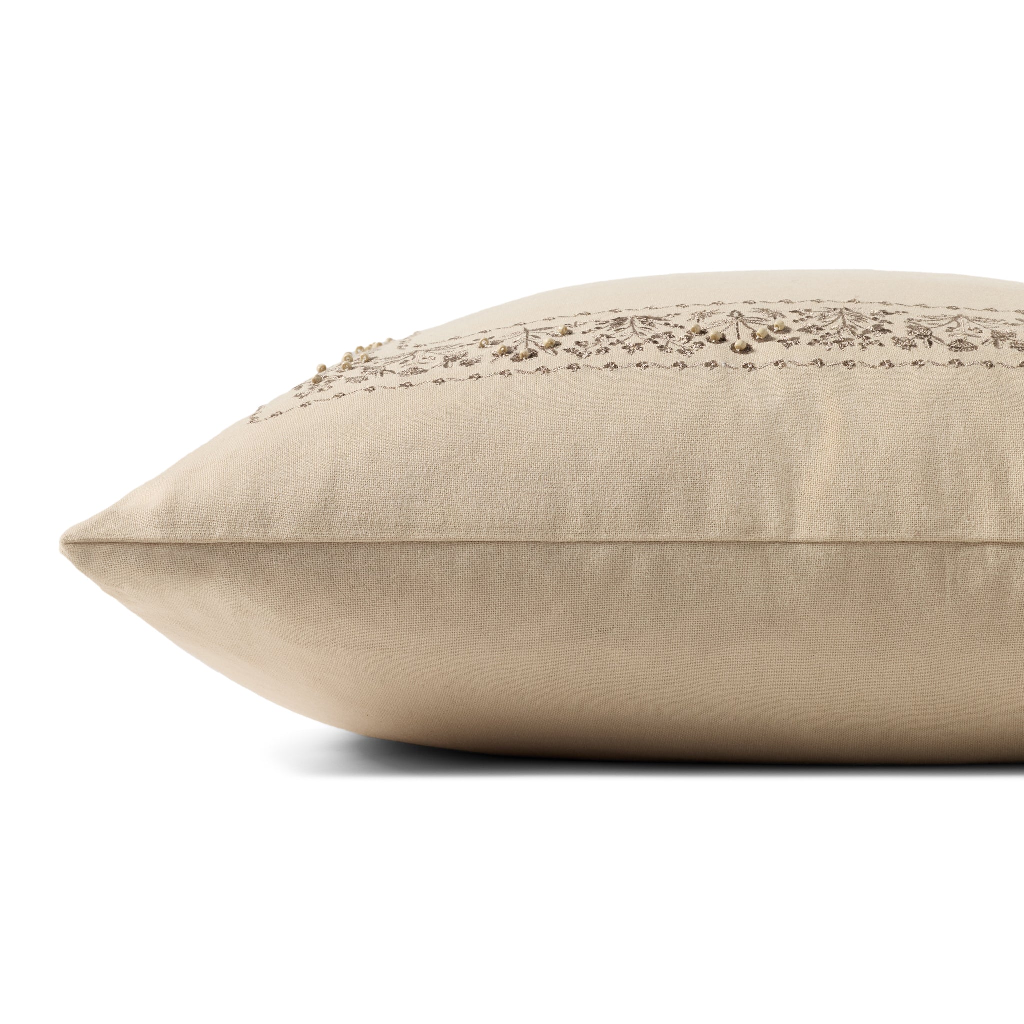 Rifle Paper Co. x Loloi Estee Border Pillow in Cream-2