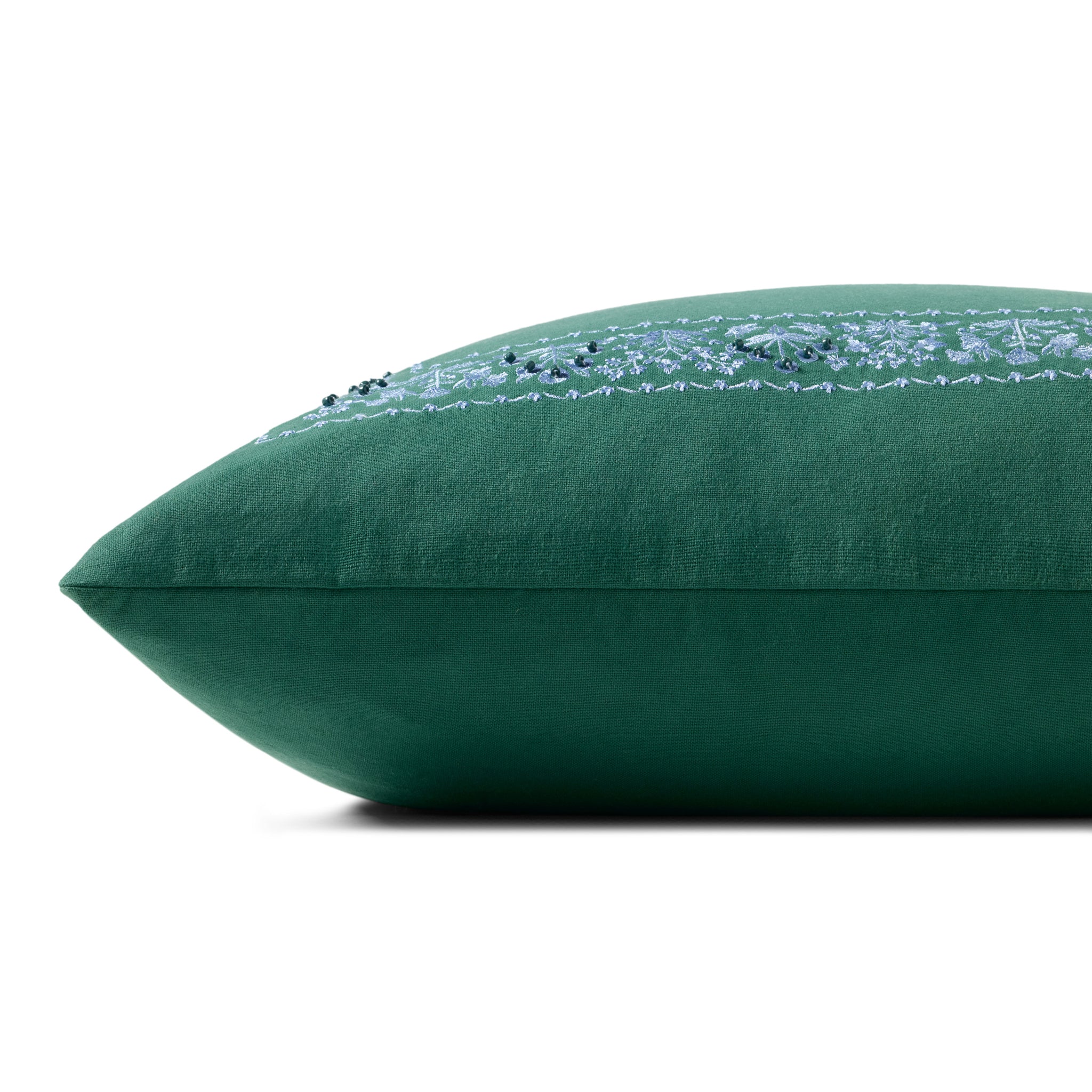 Rifle Paper Co. x Loloi Estee Border Pillow in Green-2