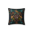 Rifle Paper Co. x Loloi Woodland Pillow in Black-Multi-1