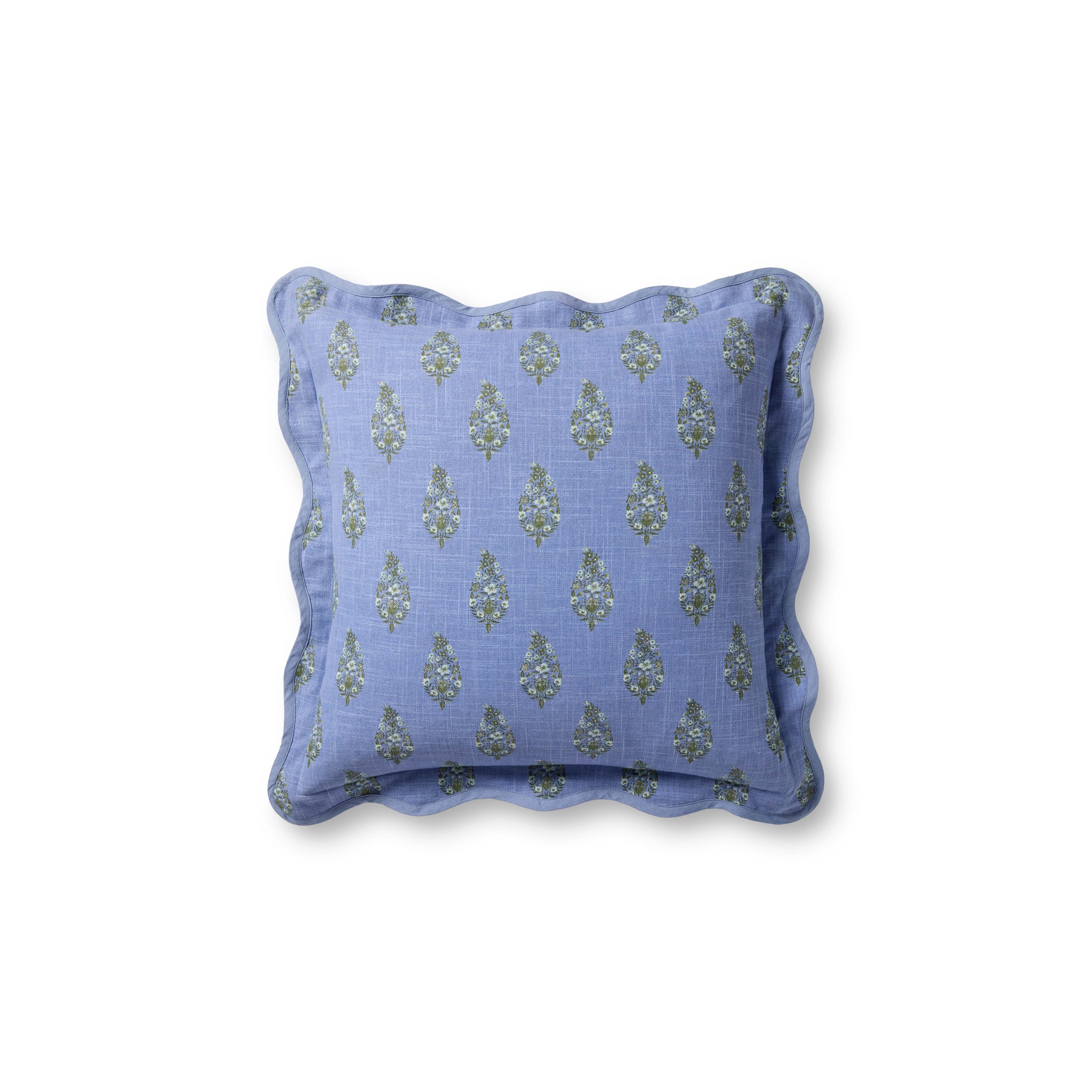 Rifle Paper Co. x Loloi Paisley Pillow in Blue-Multi-1