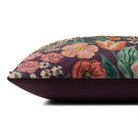 Rifle Paper Co. x Loloi Burgundy Blossom Pillow in Burgundy-Multi-3