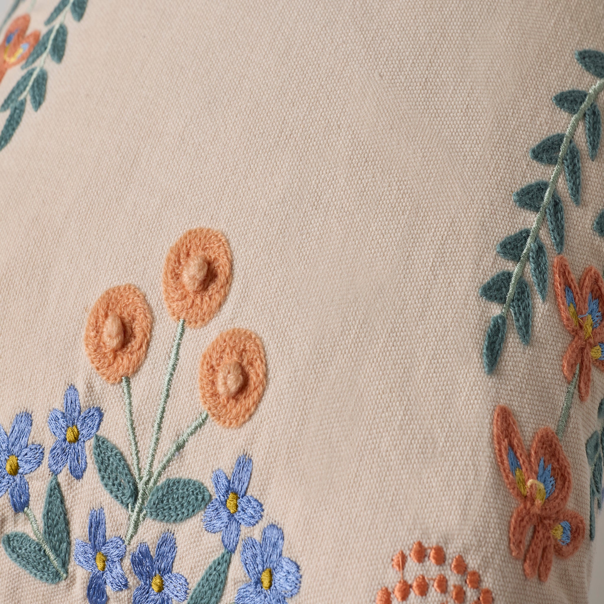 Rifle Paper Co. x Loloi Willow Border Pillow in Ivory-3