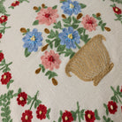 Rifle Paper Co. x Loloi Rosette Vase Pillow in Ivory-Multi-3