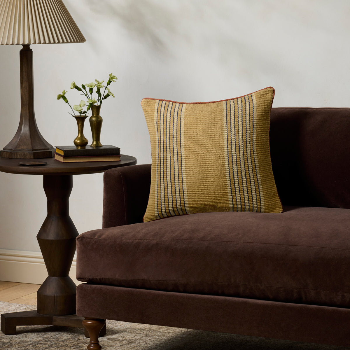 Chris Loves Julia x Loloi Sorrel Pillow in Yellow-2