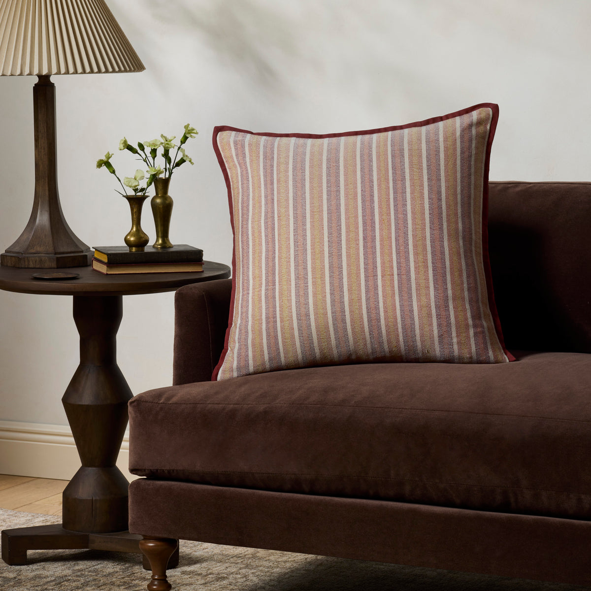 Chris Loves Julia x Loloi Rachel Pillow in Terracotta-2