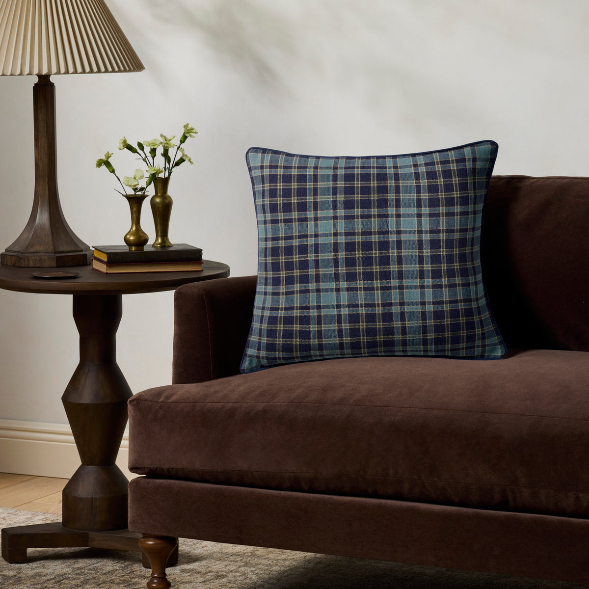 Chris Loves Julia x Loloi Alder Pillow in Blue-2