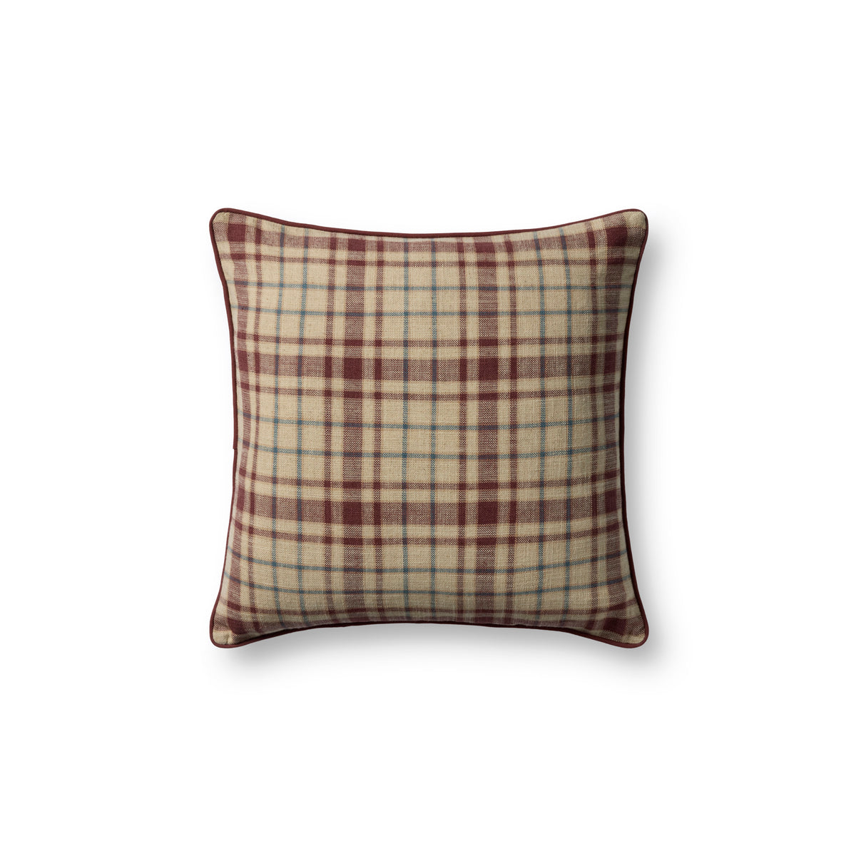 Chris Loves Julia x Loloi Alder Pillow in Brick-1