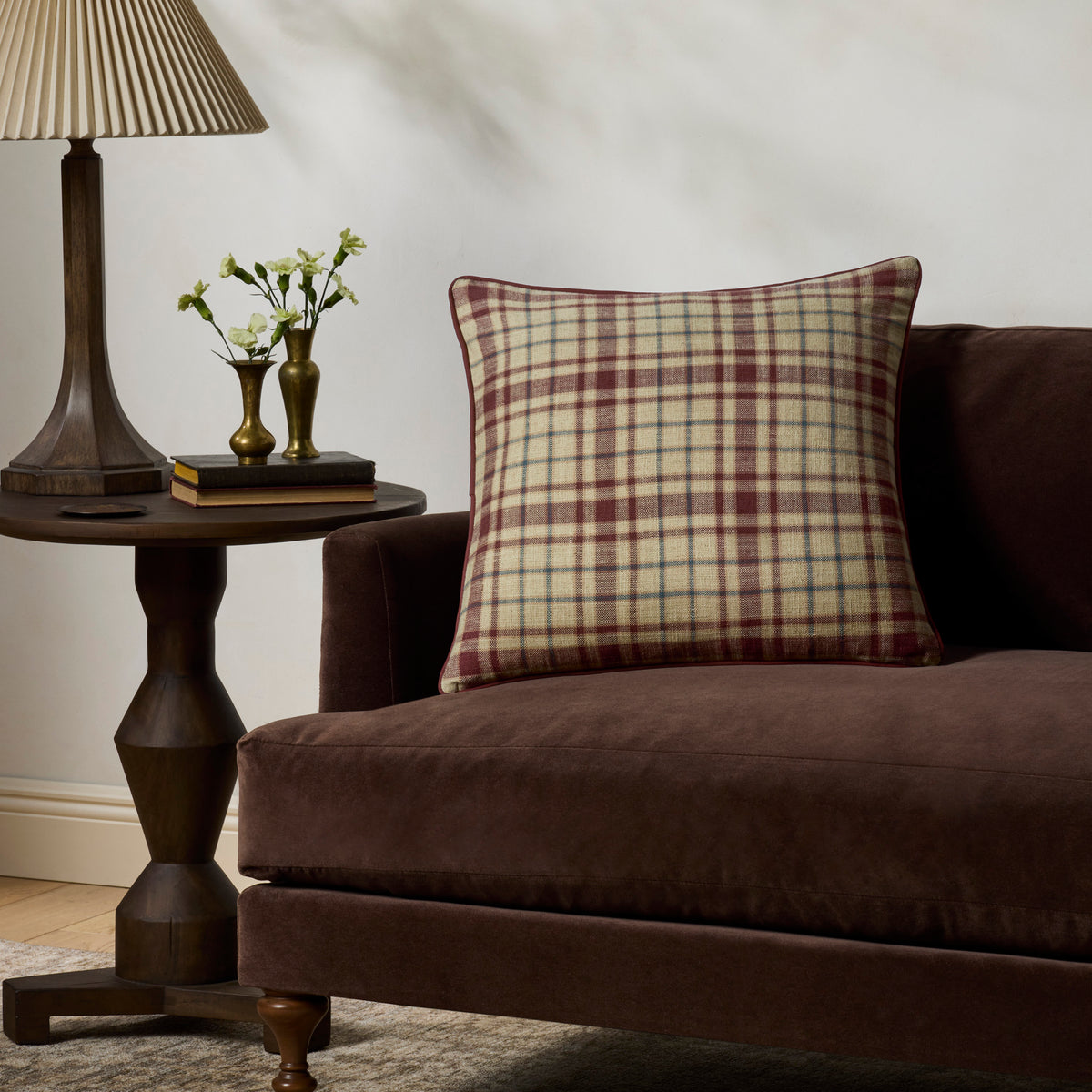 Chris Loves Julia x Loloi Alder Pillow in Brick-2