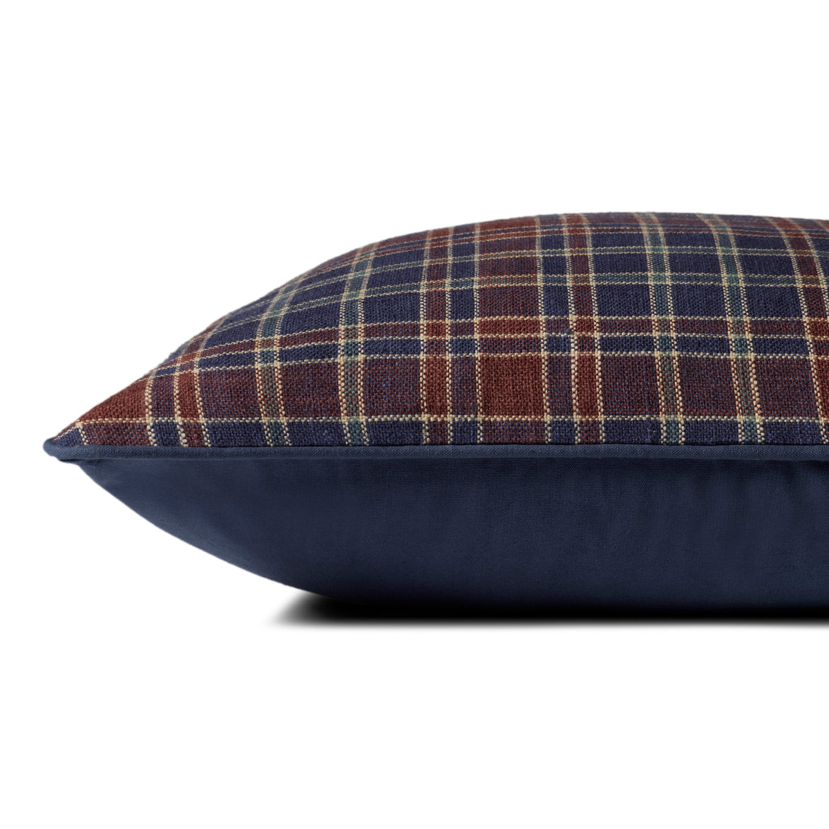 Chris Loves Julia x Loloi Alder Pillow in Brick-Navy-3