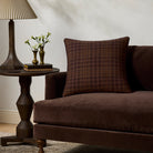 Chris Loves Julia x Loloi Alder Pillow in Brown-2