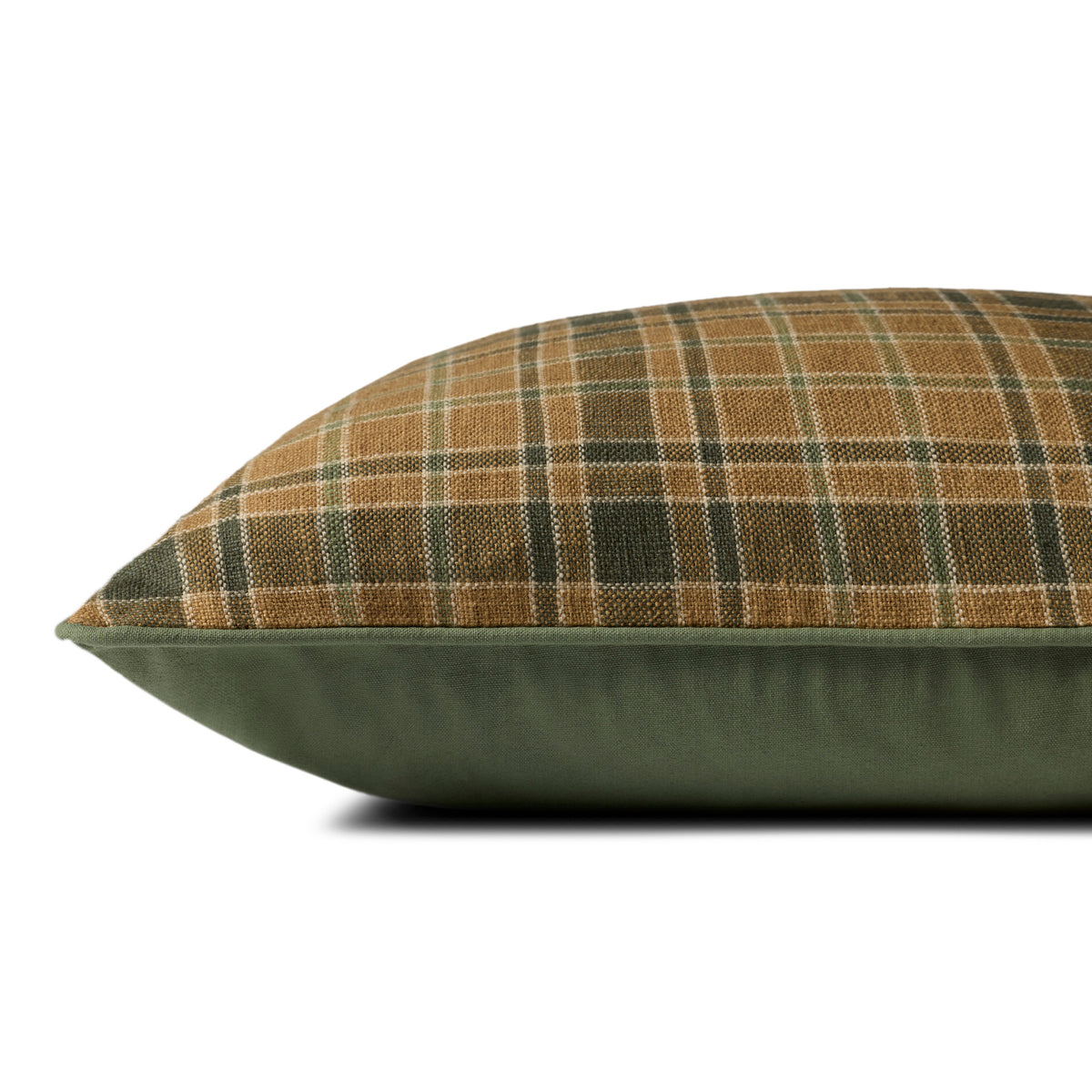 Chris Loves Julia x Loloi Alder Pillow in Gold-Green-3