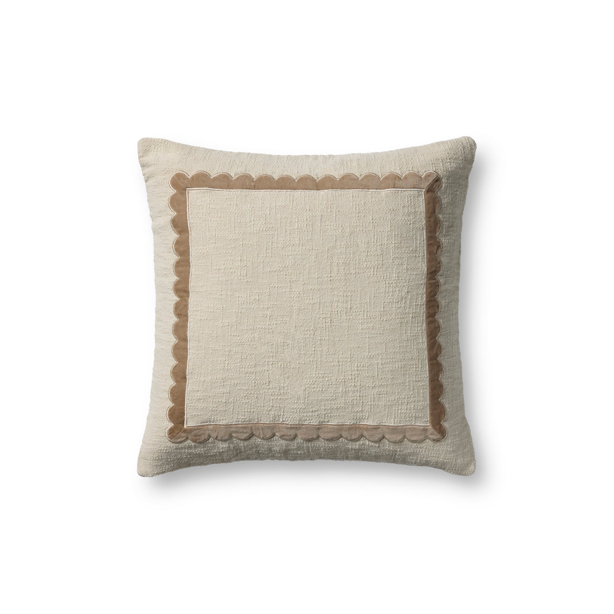 Chris Loves Julia x Loloi Lottie Pillow in Ivory-1