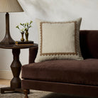 Chris Loves Julia x Loloi Lottie Pillow in Ivory-2
