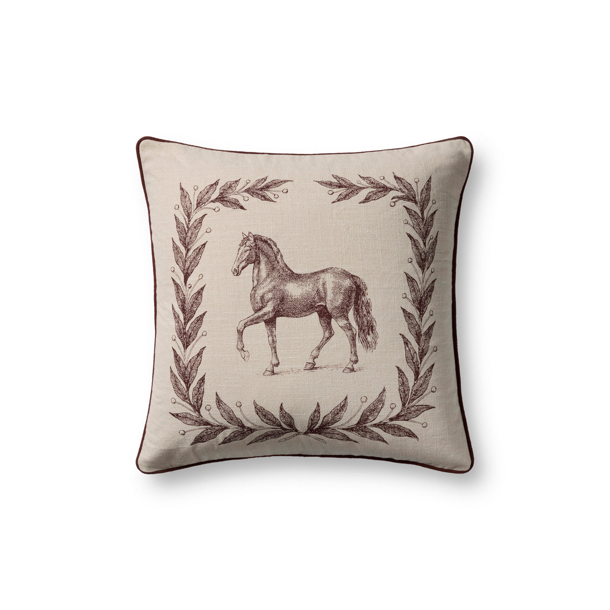 Chris Loves Julia x Loloi Emerson Pillow in Brick-1