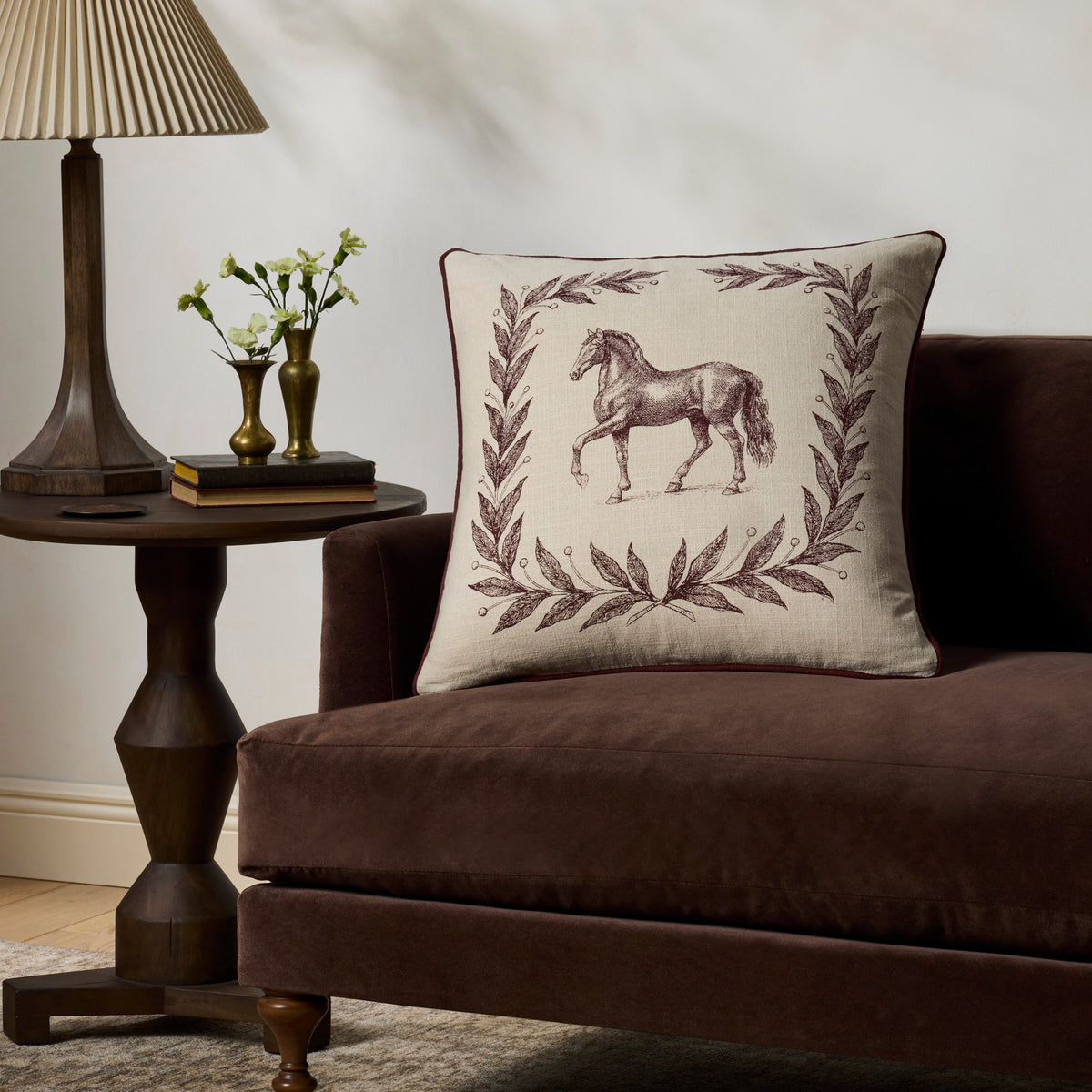 Chris Loves Julia x Loloi Emerson Pillow in Brick-2