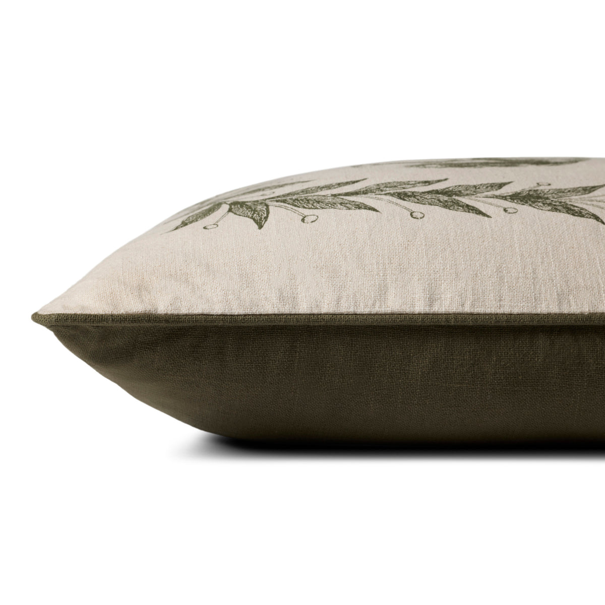 Chris Loves Julia x Loloi Emerson Pillow in Olive-3