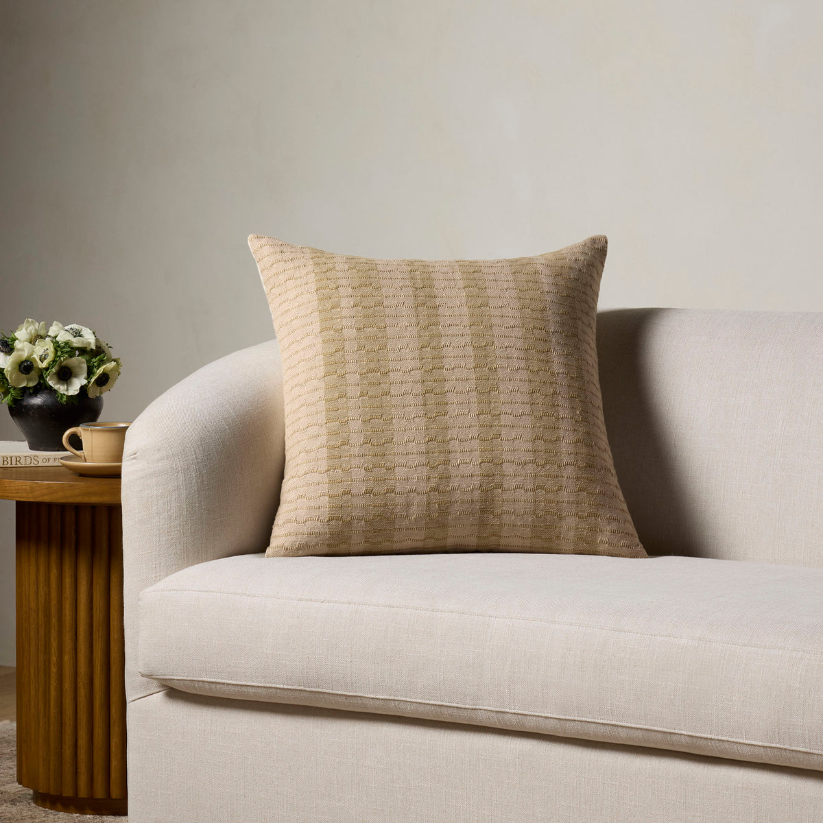 Amber Lewis x Loloi Cordero Pillow in Natural-2